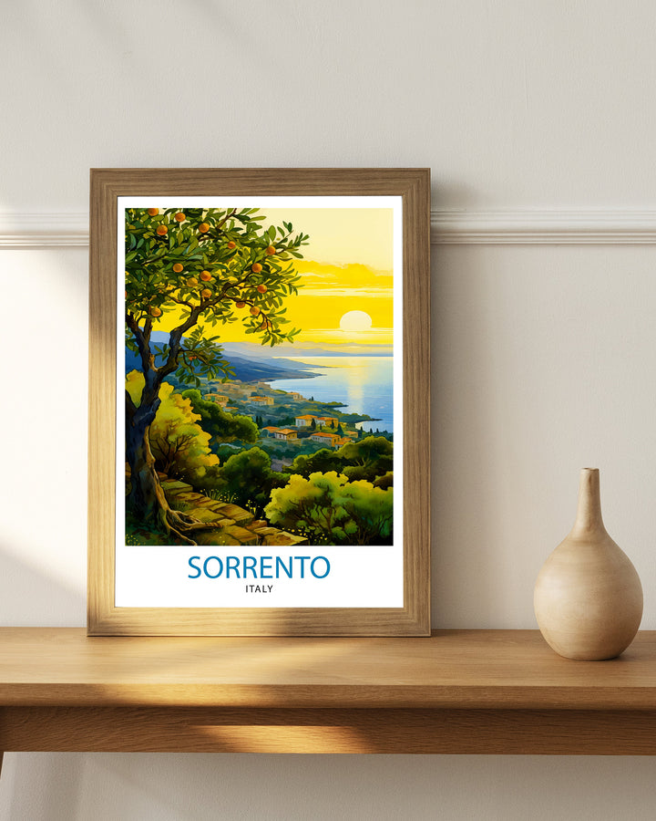 Sorrento Italy Travel Poster Sorrento