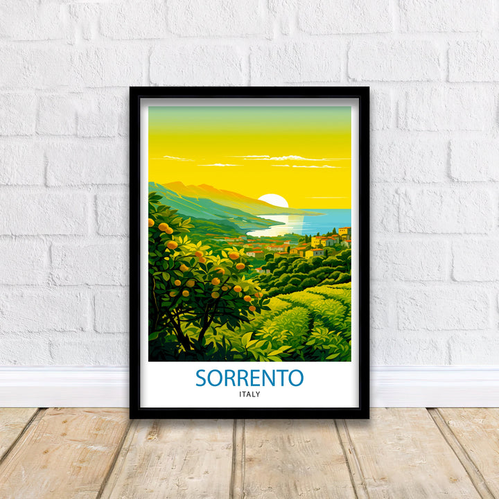 Sorrento Italy Travel Poster Sorrento