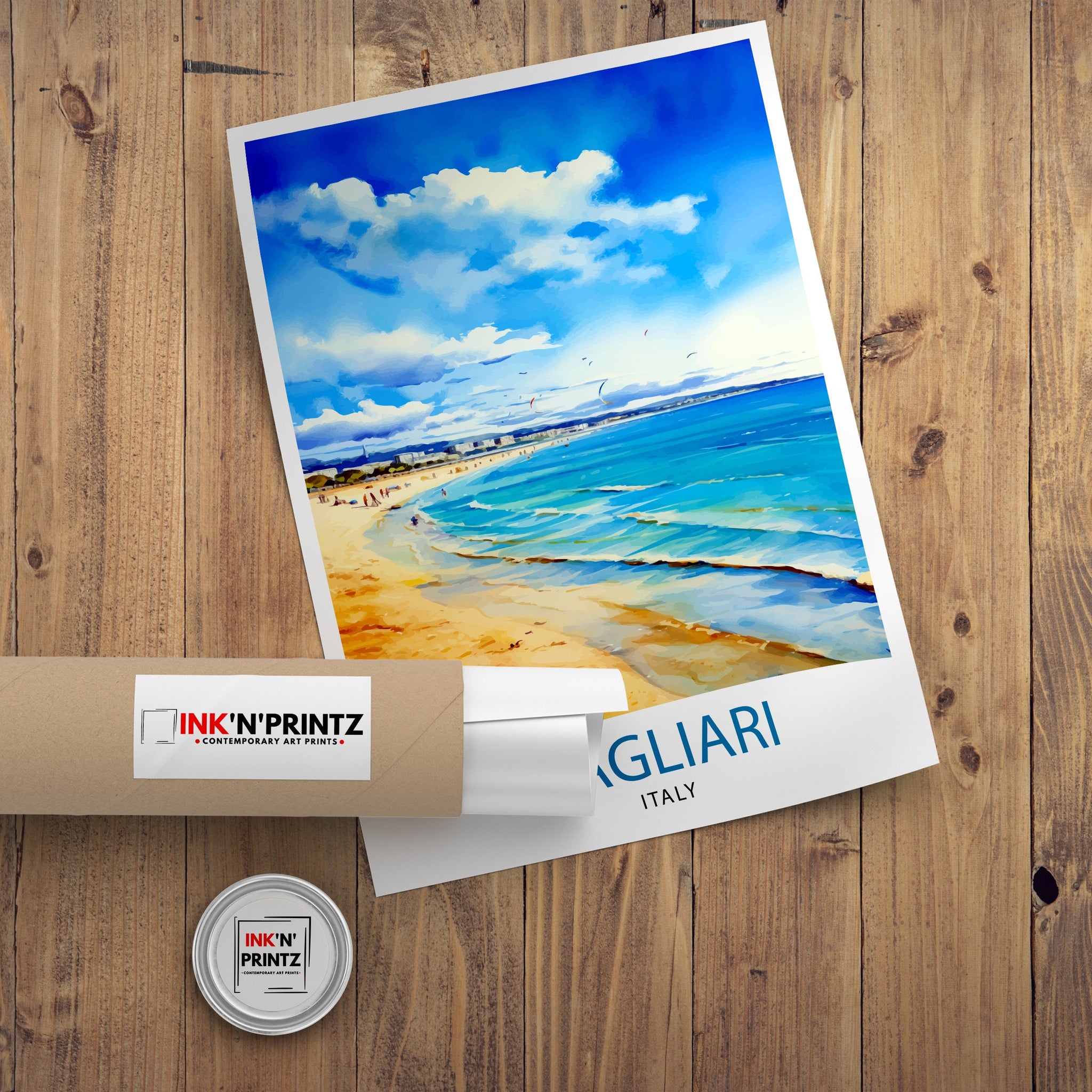 Cagliari Italy Travel Print Cagliari Wall Decor Cagliari Poster Italy Travel Prints Cagliari Art Print Cagliari Illustration Cagliari Wall