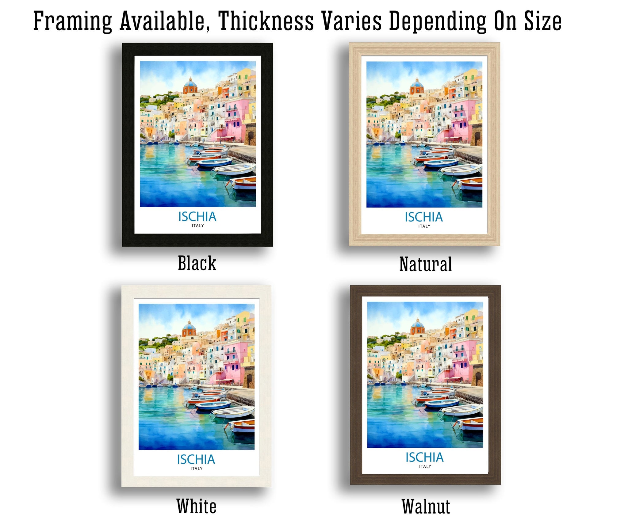 Ischia Italy Travel Print Ischia Wall Decor Ischia Home Living Decor Ischia Italy Illustration Travel Poster Gift For Ischia Italy Home