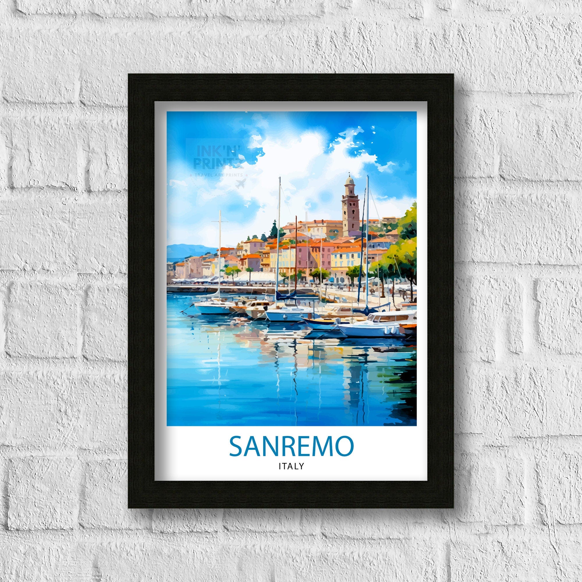 Ischia Italy Travel Print Ischia Wall Decor Ischia Home Living Decor Ischia Italy Illustration Travel Poster Gift For Ischia Italy Home