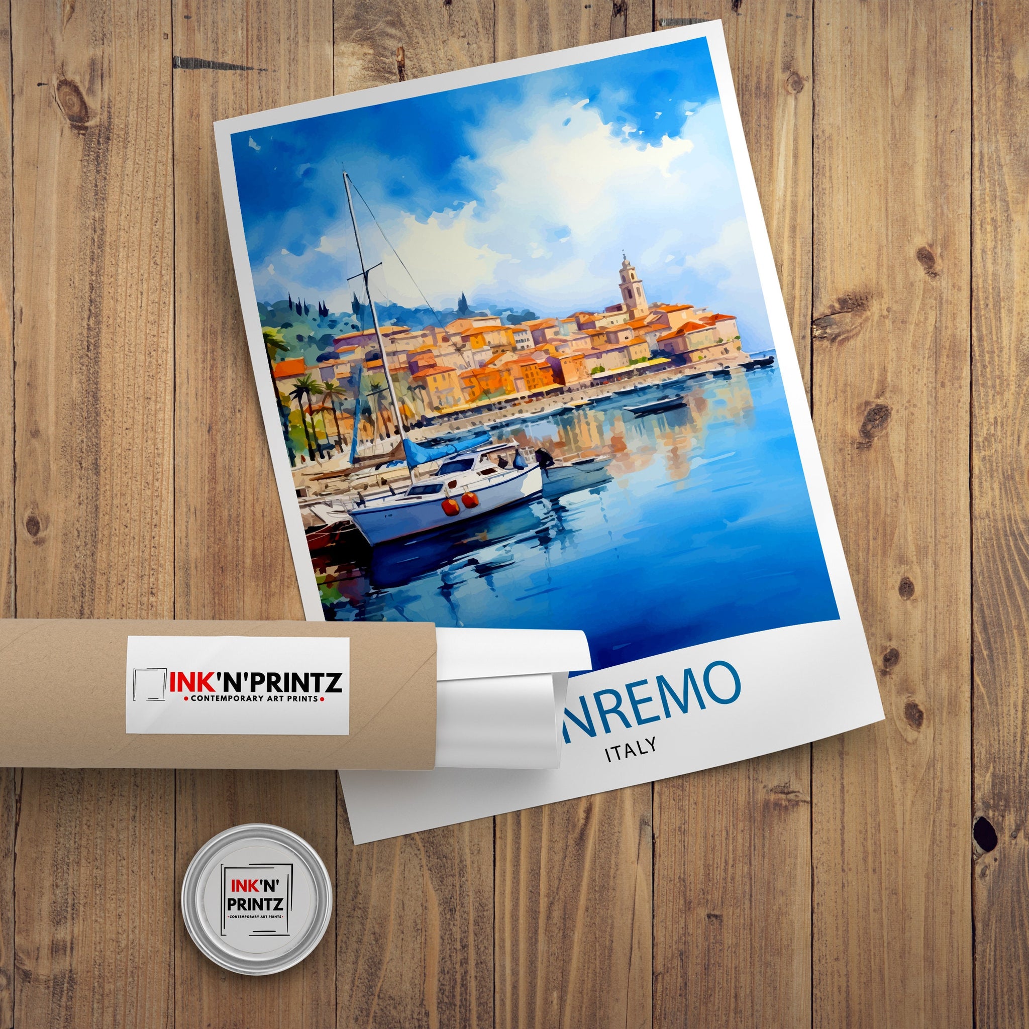 Sanremo Italy Travel Print Sanremo Wall Decor Sanremo Poster Italy Travel Prints Sanremo Art Print Sanremo Illustration Sanremo Wall Art