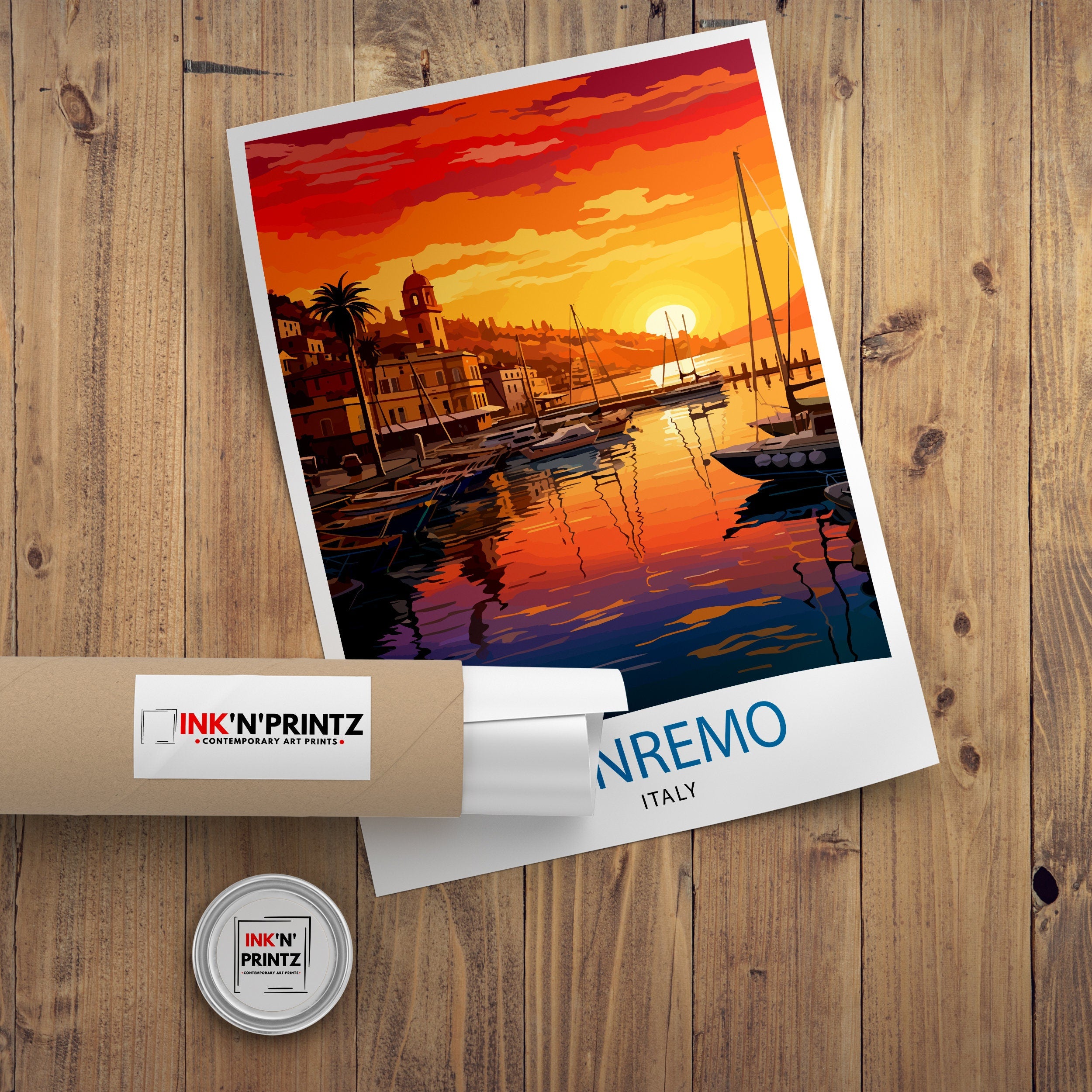 Sanremo Italy Travel Print Sanremo Wall Decor Sanremo Poster Italy Travel Prints Sanremo Art Print Sanremo Illustration Sanremo Wall Art