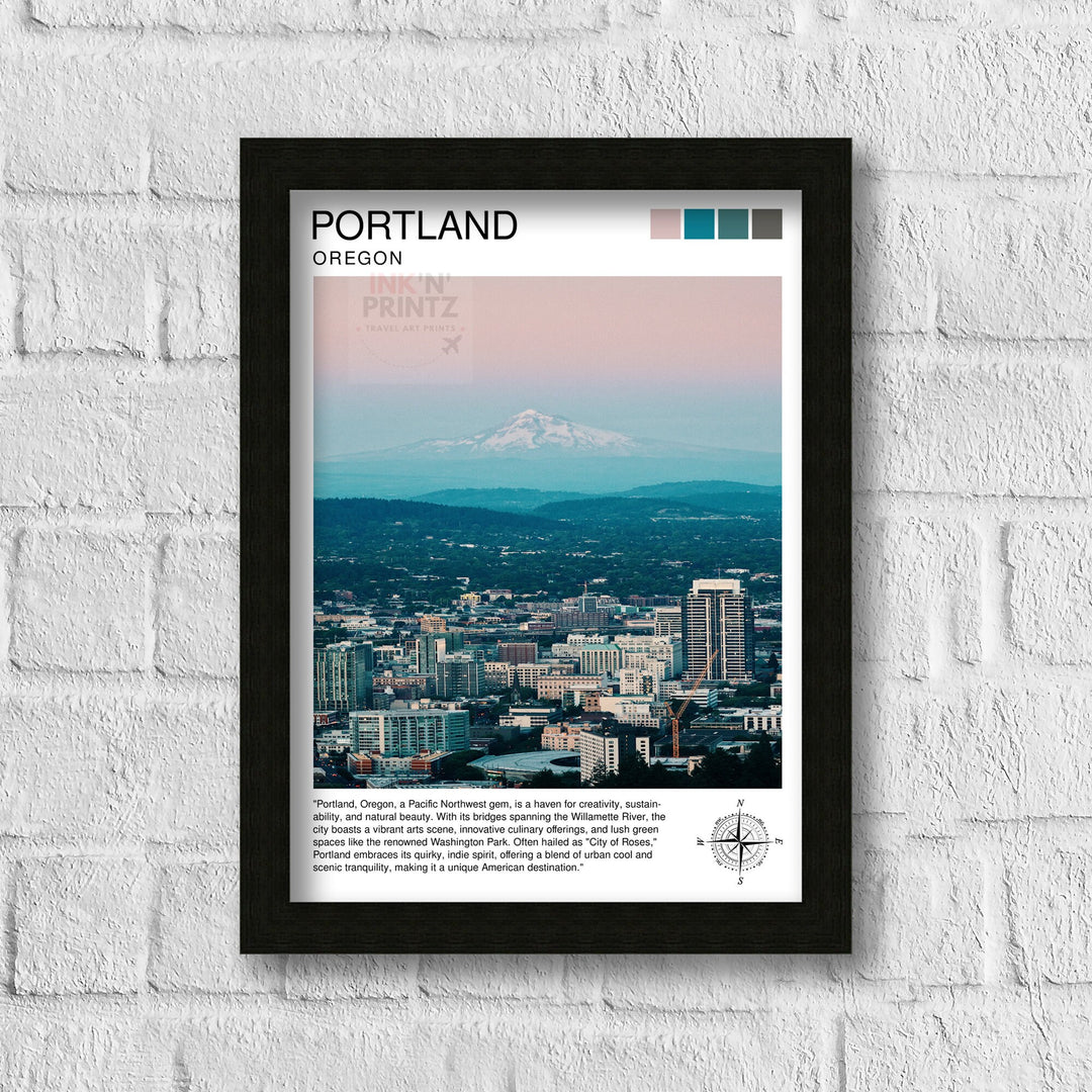 Portland Maine Travel Poster Portland