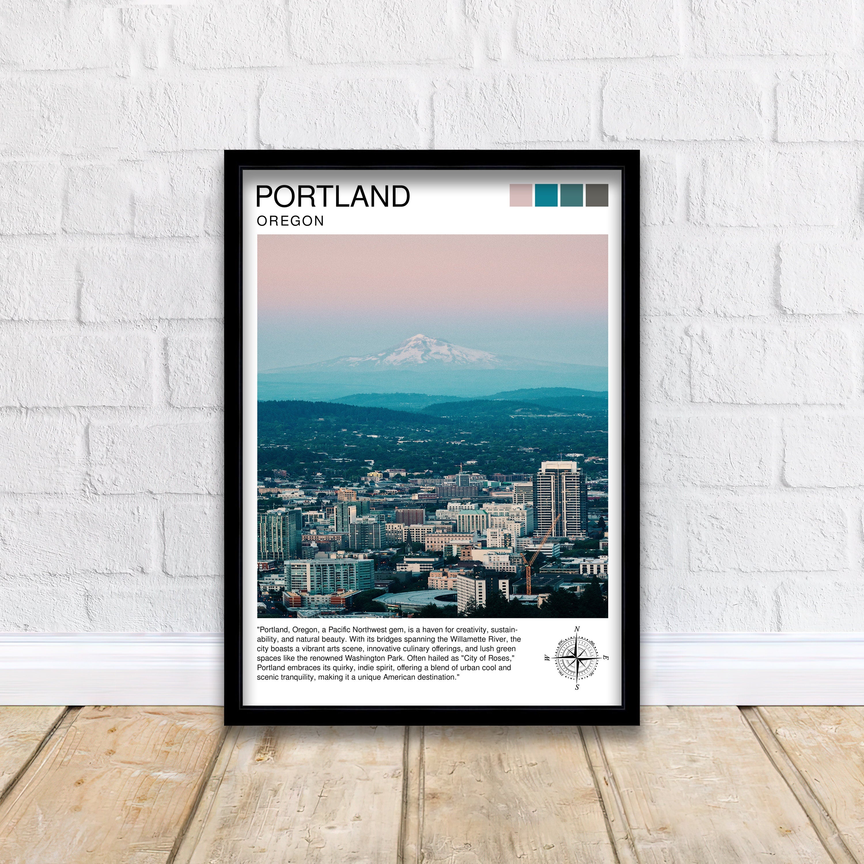 Portland Maine Travel Print Portland Wall Decor Portland Home Living Decor Portland Maine Illustration Travel Poster Gift for Portland Maine