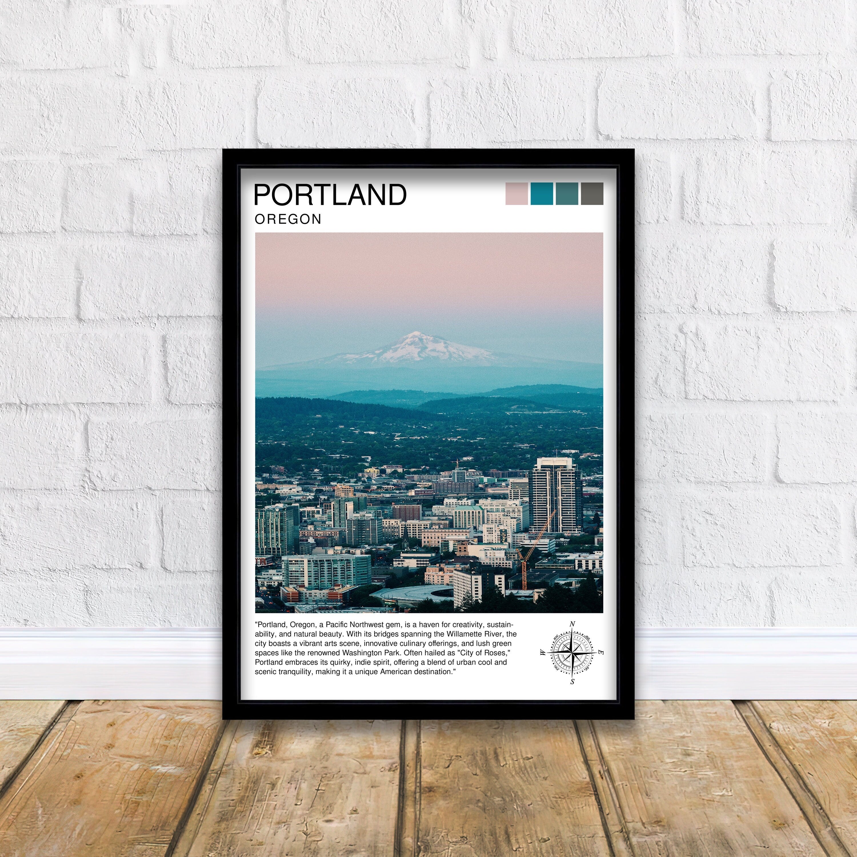 Portland Maine Travel Print Portland Wall Decor Portland Home Living Decor Portland Maine Illustration Travel Poster Gift for Portland Maine