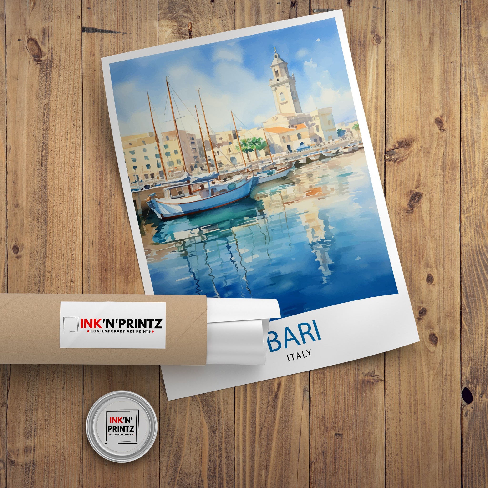 Bari Italy Travel Print Bari Wall Decor Bari Poster Italy Travel Prints Bari Art Print Bari Illustration Bari Wall Art