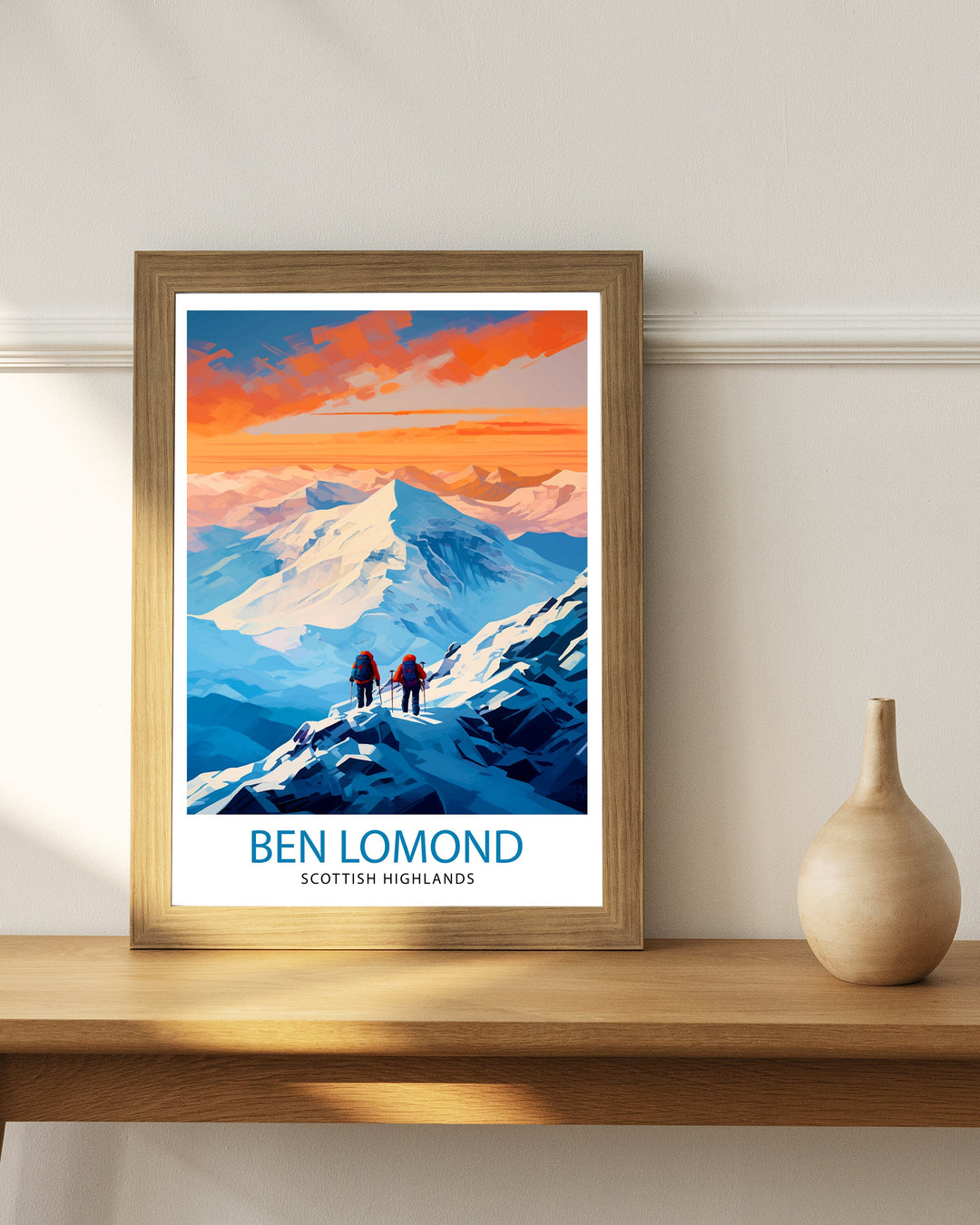 Ben Lomond Scottish Highlands Art Loch Lomond Trossachs Park Decor Ben Lomond Hiking Poster Scotland Nature Wall Poster Highland Gift