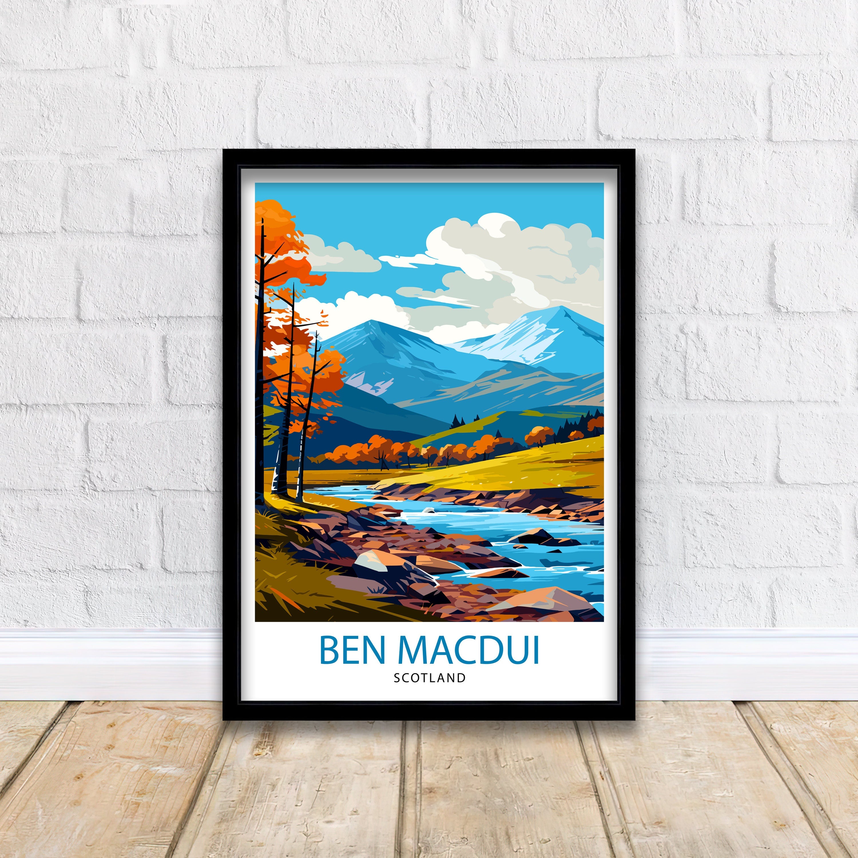 Ben Macdui Print Cairngorms National Park Poster Scottish Highlands Decor Ben Macdui Summit Artwork Mountain Landscape Hiking Scotland Gift