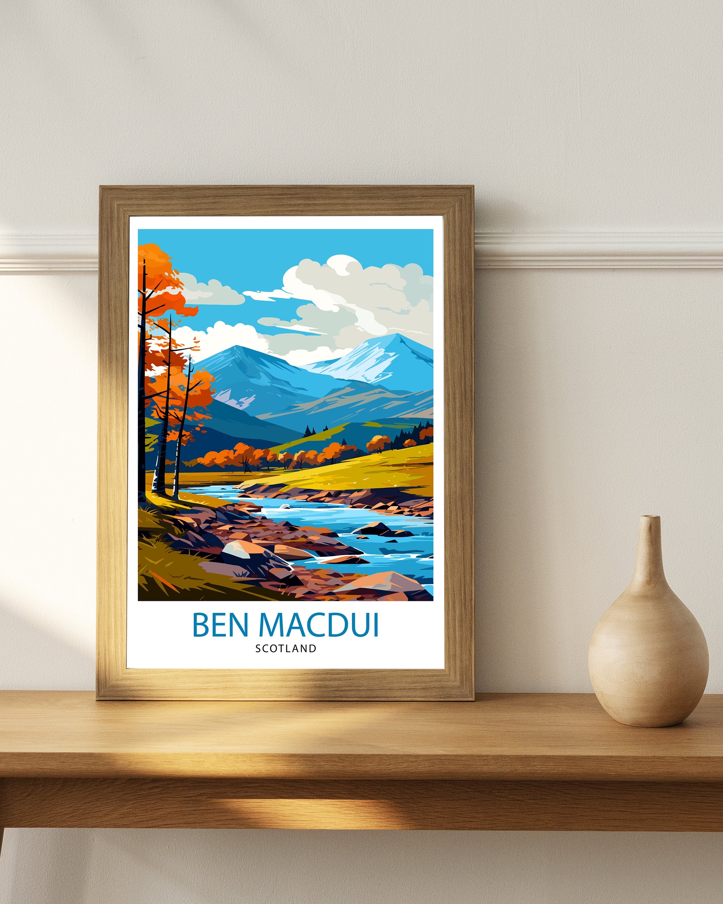 Ben Macdui Print Cairngorms National Park Poster Scottish Highlands Decor Ben Macdui Summit Artwork Mountain Landscape Hiking Scotland Gift
