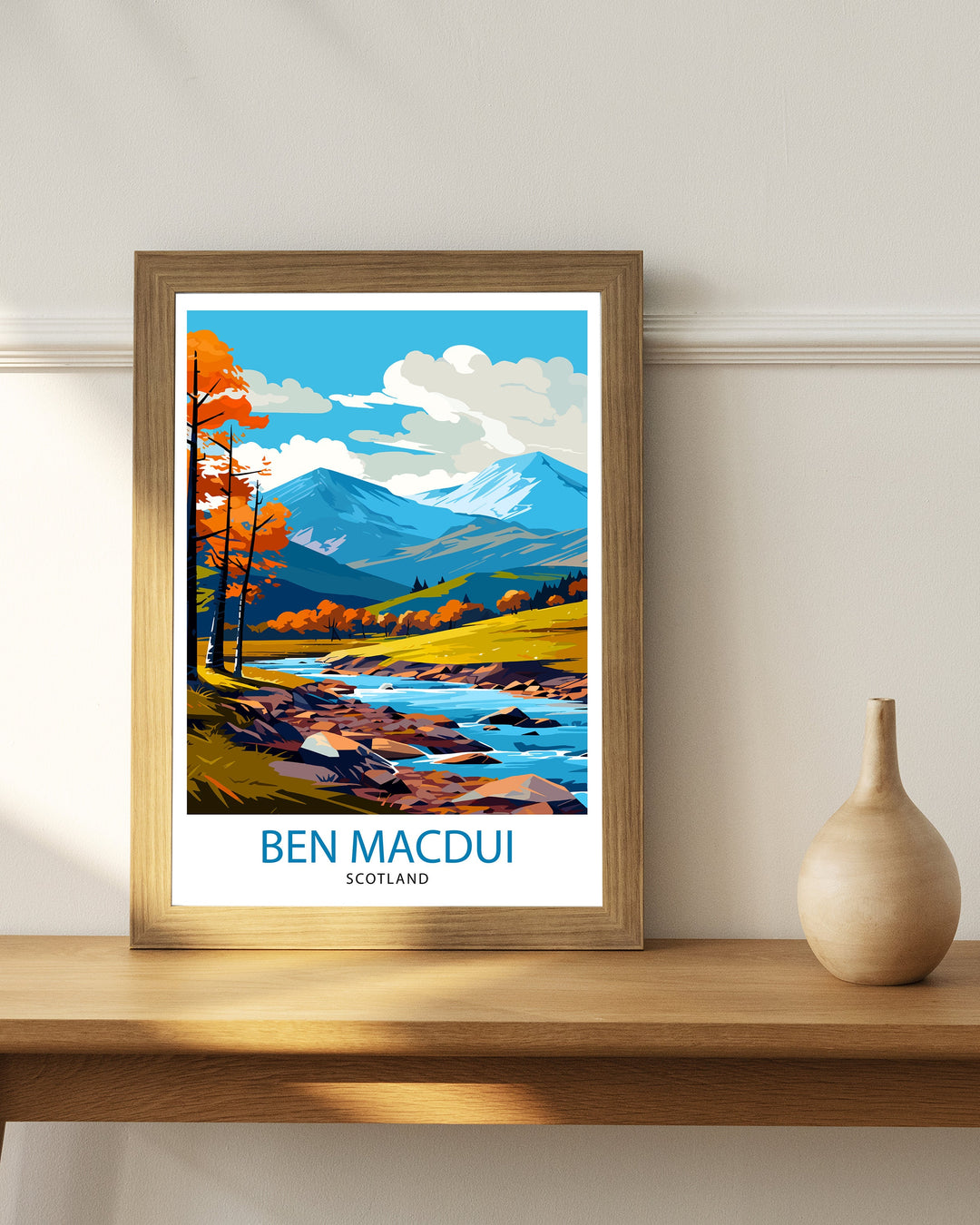 Ben Macdui Poster Cairngorms National Park Poster Scottish Highlands Decor Ben Macdui Summit Artwork Mountain Landscape Hiking Scotland Gift