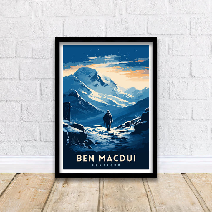 Ben Macdui Poster Cairngorms National Park Poster Scottish Highlands Decor Ben Macdui Summit Artwork Mountain Landscape Hiking Scotland Gift