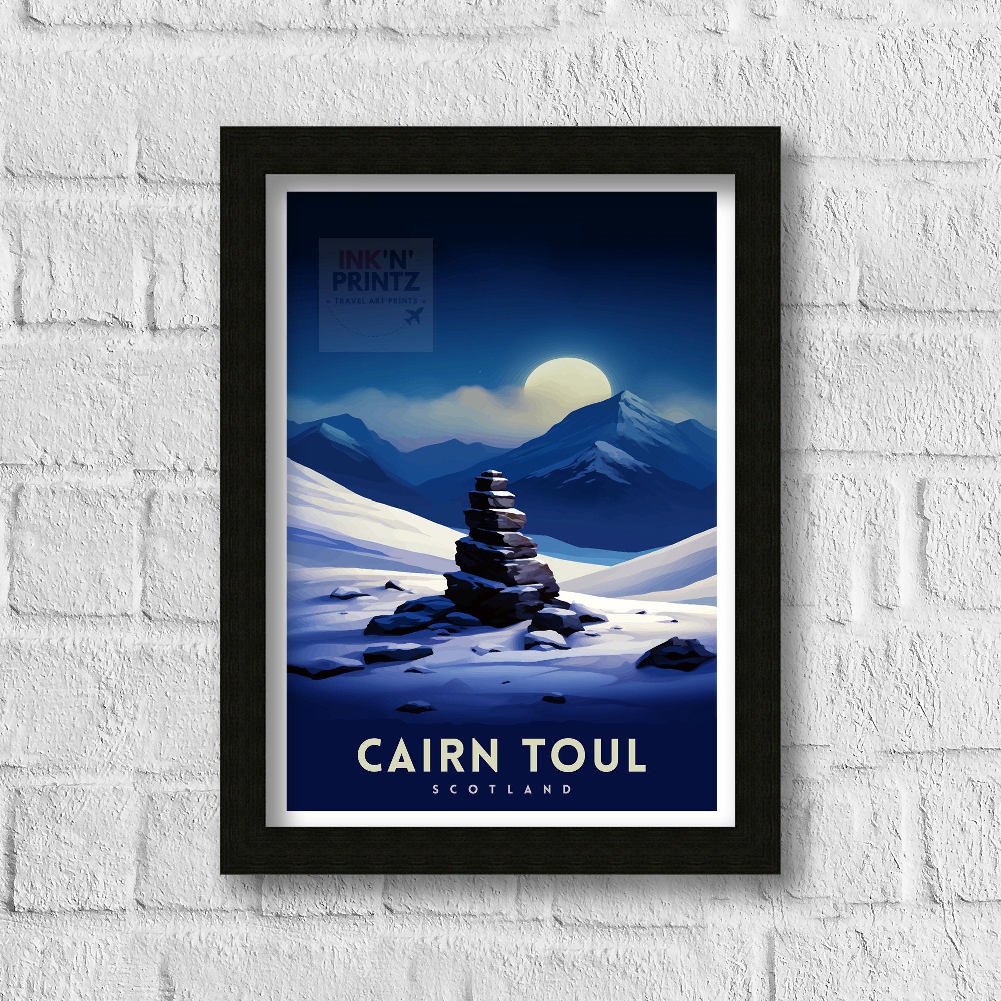 Cairn Toul Print Scottish Munro Wall Art Cairngorms National Park Decor Highland Mountains Poster Scotland Hiking Enthusiasts Gift