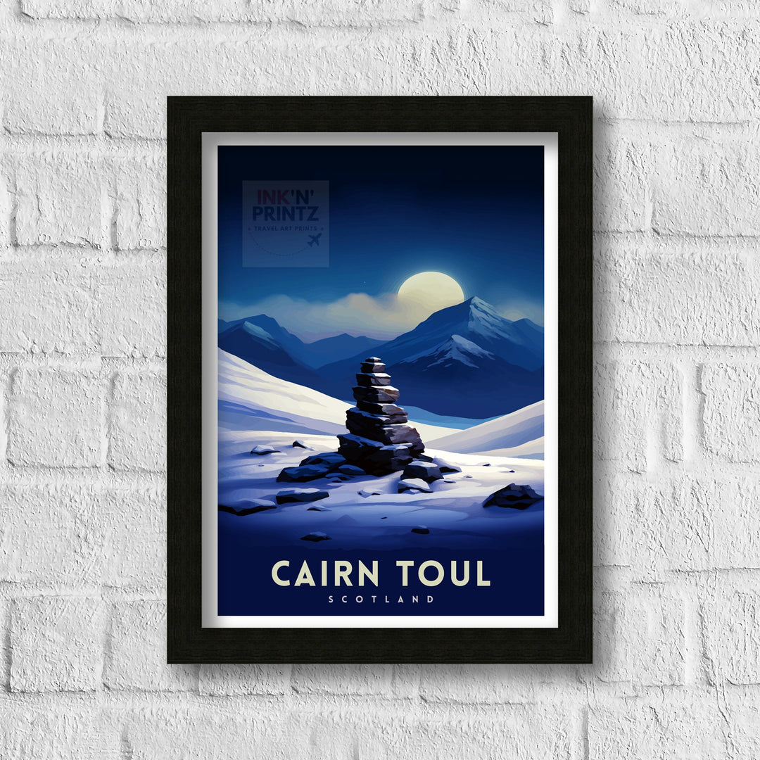 Cairn Toul Poster Scottish Munro Wall Art Cairngorms National Park Decor Highland Mountains Poster Scotland Hiking Enthusiasts Gift