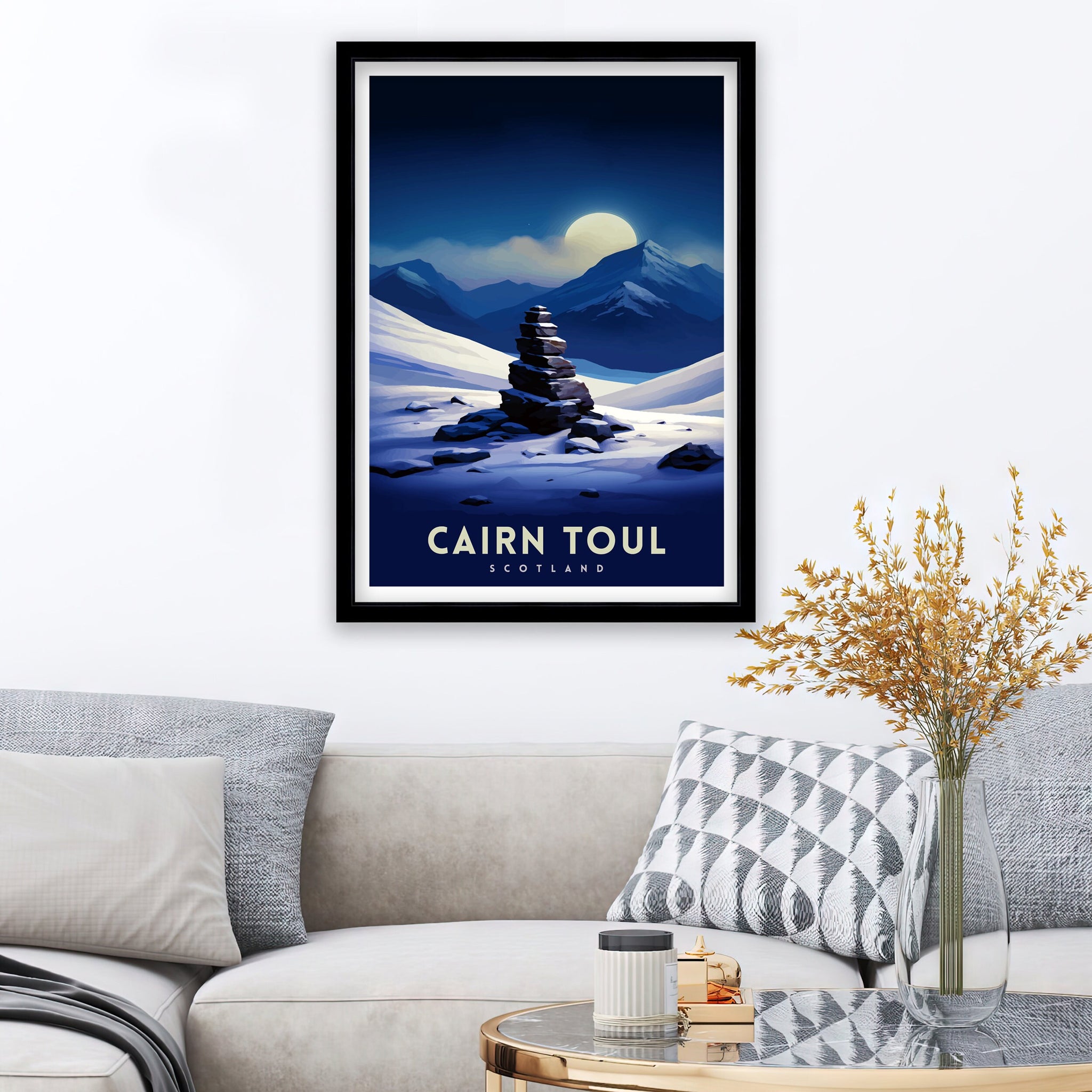 Cairn Toul Print Scottish Munro Wall Art Cairngorms National Park Decor Highland Mountains Poster Scotland Hiking Enthusiasts Gift