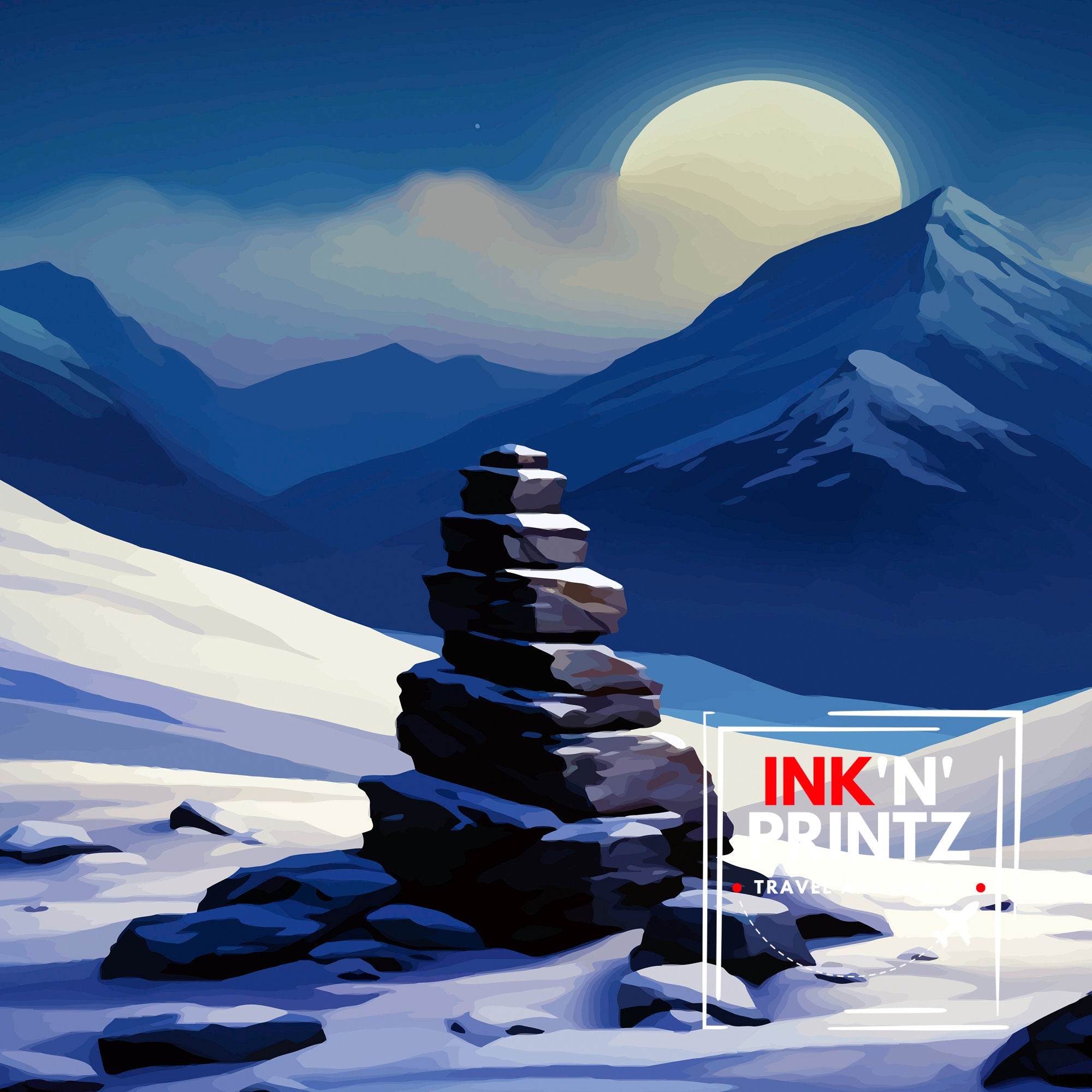 Cairn Toul Print Scottish Munro Wall Art Cairngorms National Park Decor Highland Mountains Poster Scotland Hiking Enthusiasts Gift