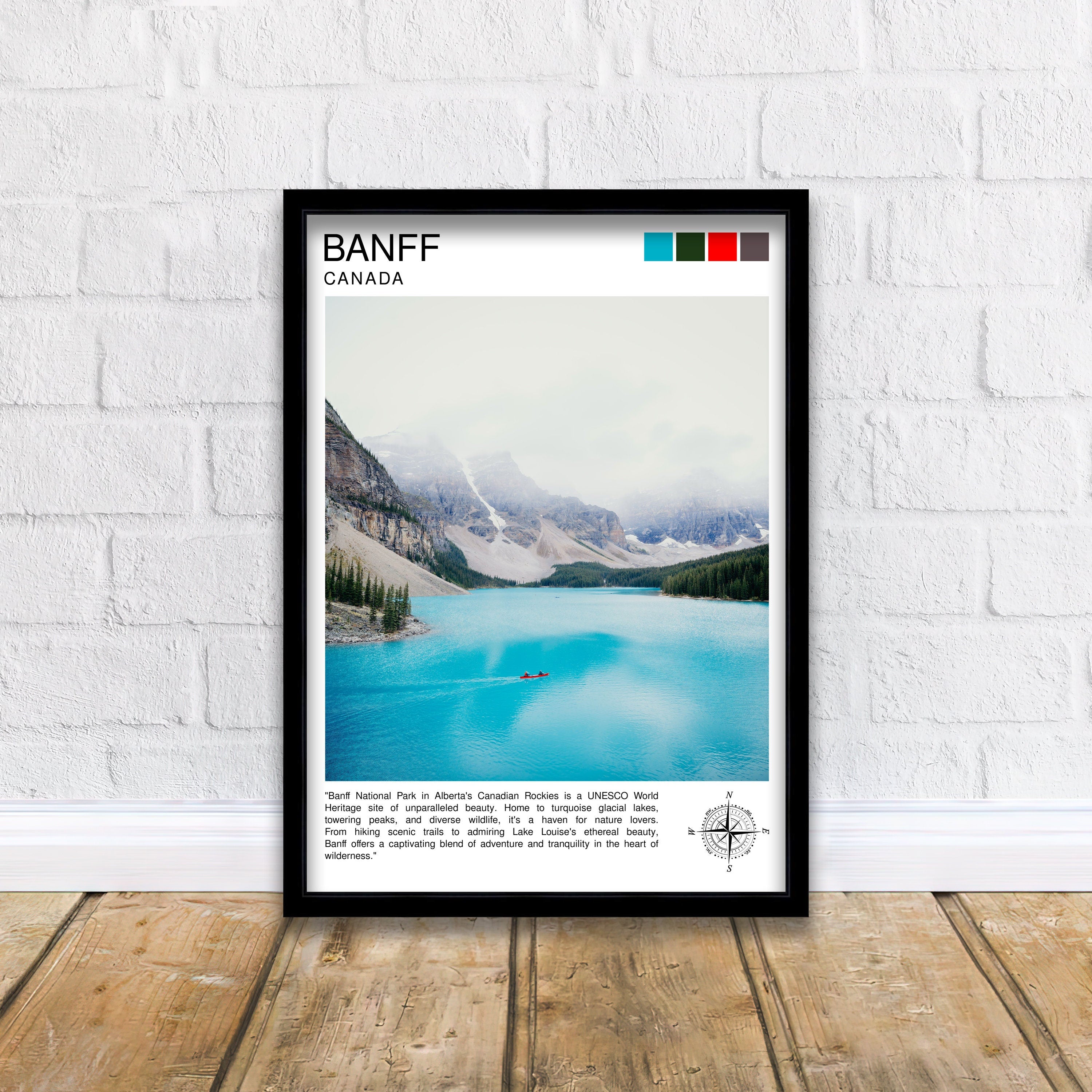 Banff National Park Travel Print Banff Wall Decor Banff Poster Canada Travel Prints Banff Art Print Banff Illustration Banff Wall Art