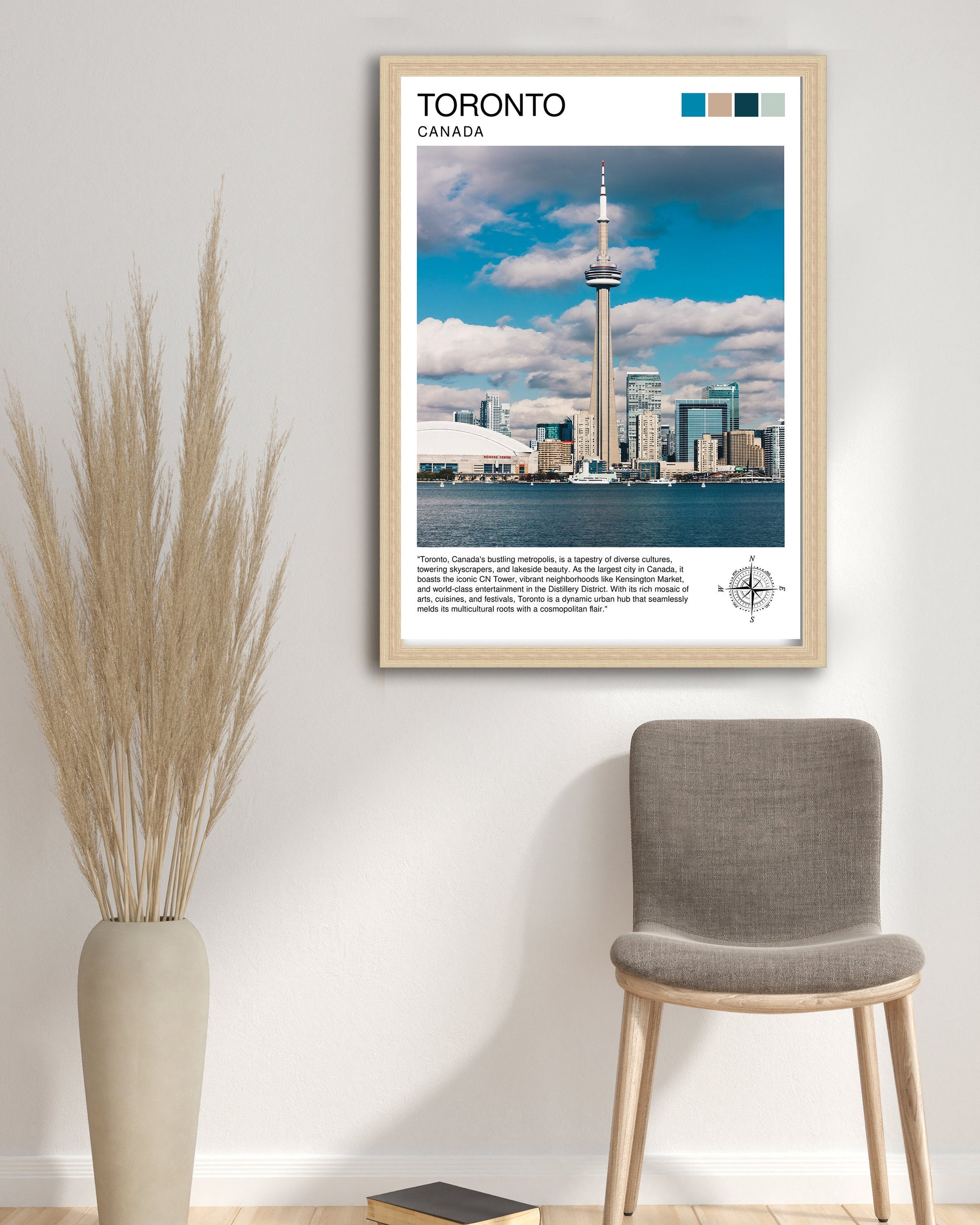 Toronto Canada Travel Print Toronto Wall Art Canada Illustration Travel Poster Gift for Toronto Lover Canada Home Decor
