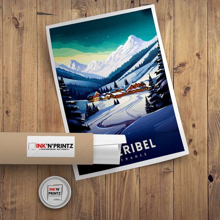 Meribel Ski Resort Print