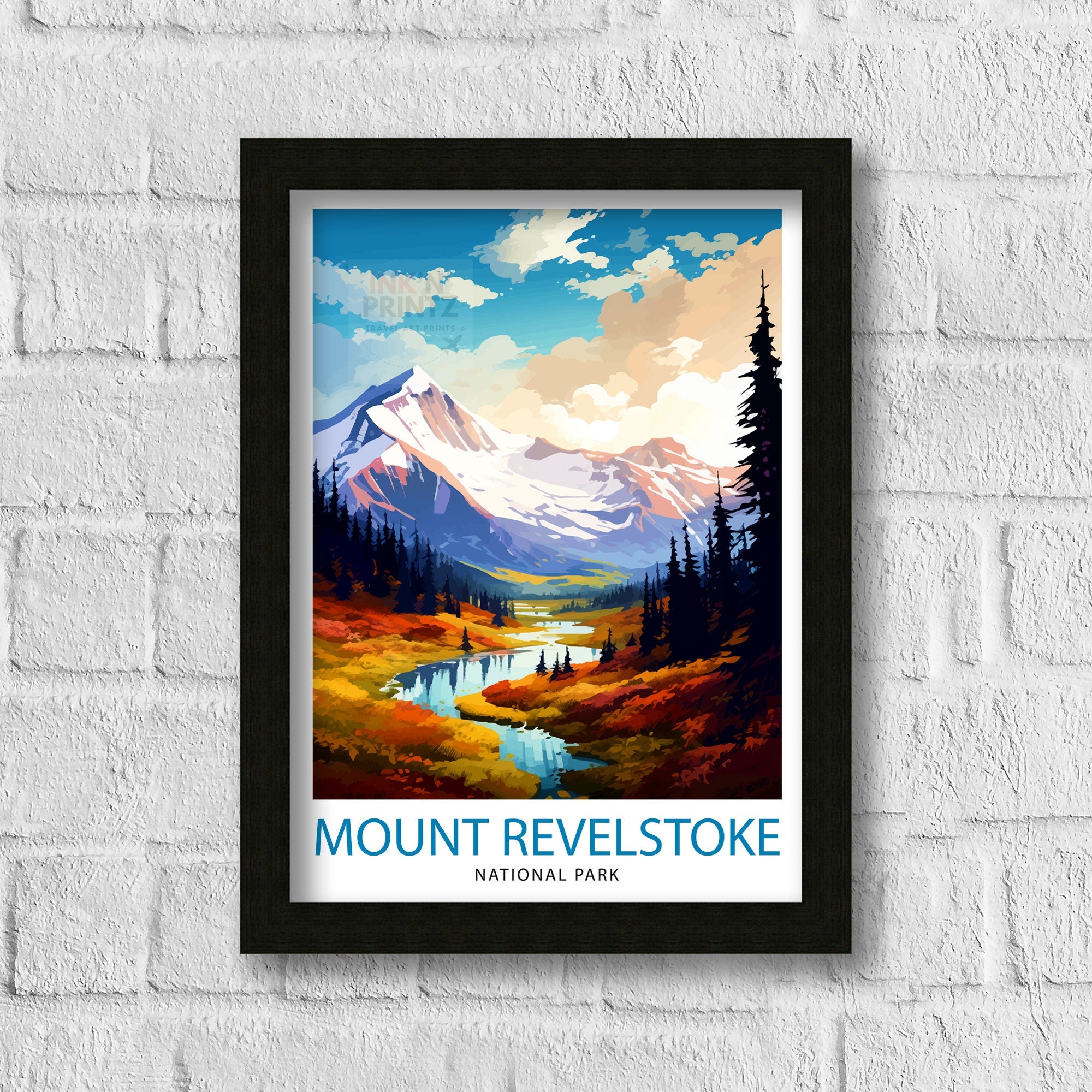 Mount Revelstoke National Park Print| Canadian Wilderness Poster Revelstoke Art Forest Landscape Decor British Columbia Wall Art Nature