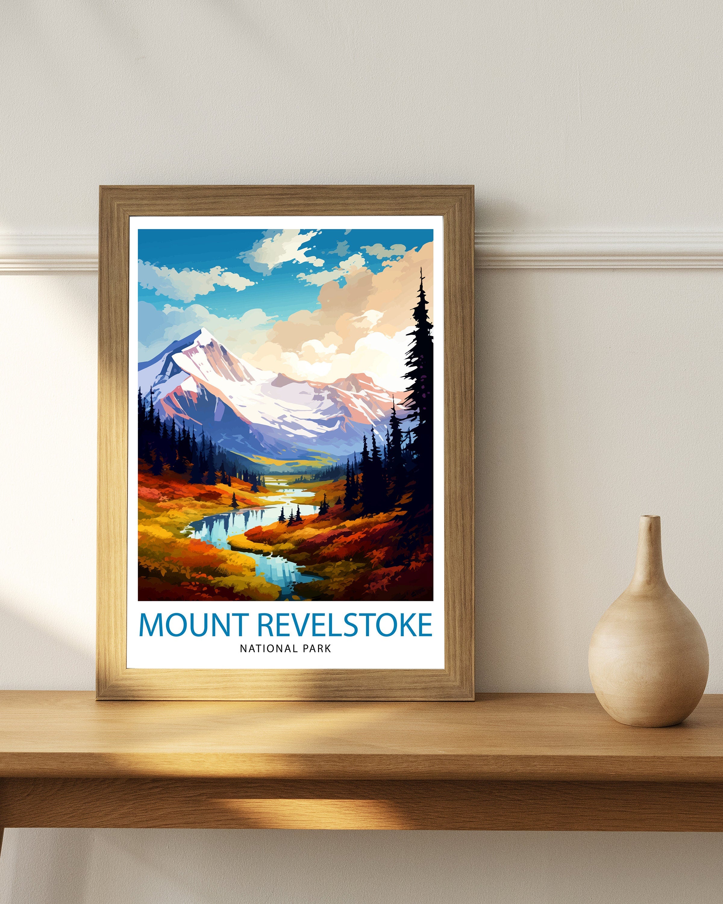 Mount Revelstoke National Park Print| Canadian Wilderness Poster Revelstoke Art Forest Landscape Decor British Columbia Wall Art Nature