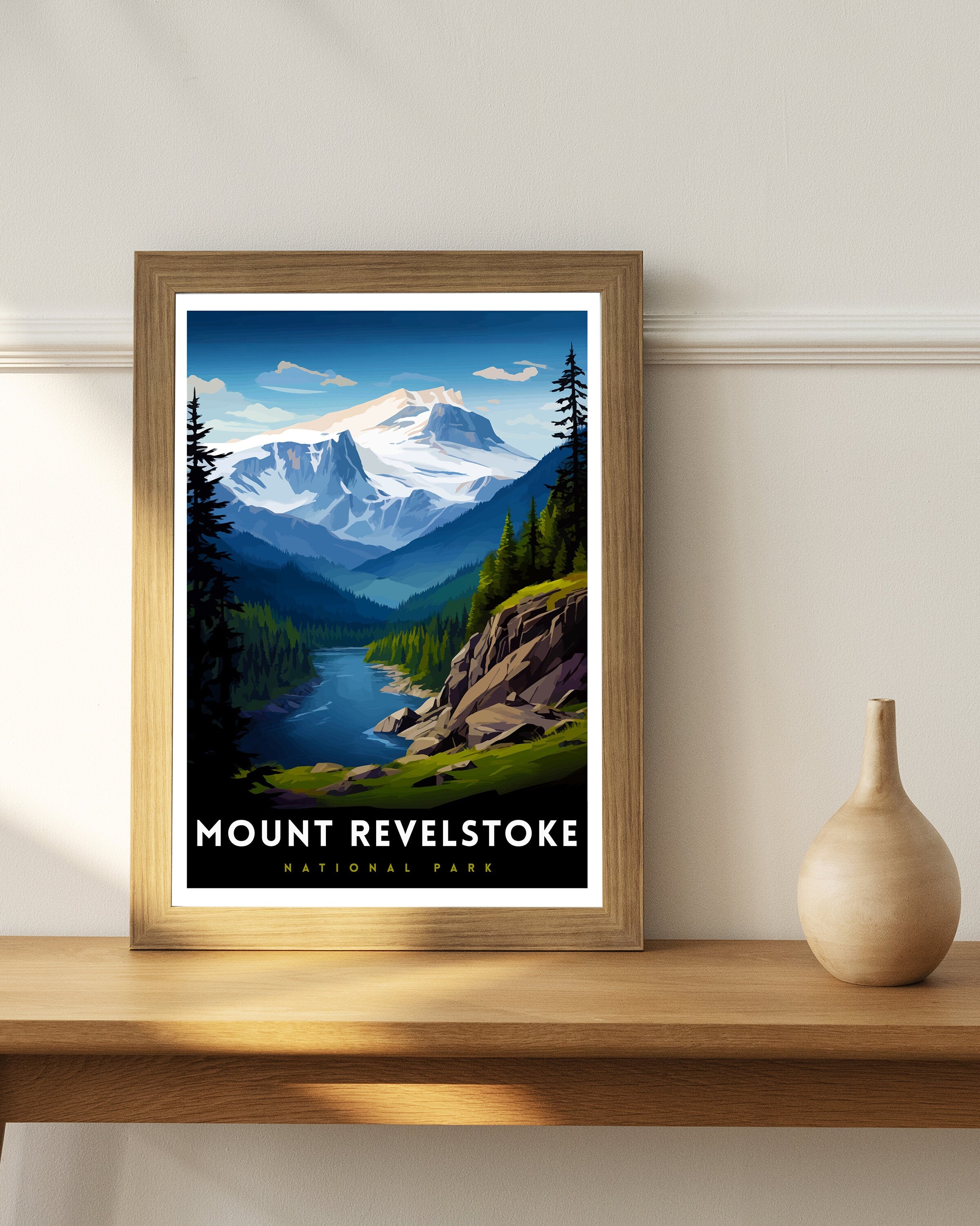 Mount Revelstoke National Park Print| Canadian Wilderness Poster Revelstoke Art Forest Landscape Decor British Columbia Wall Art Nature