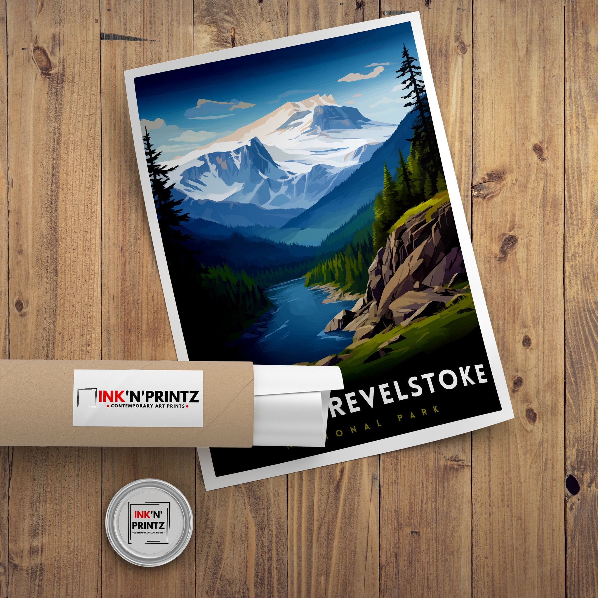 Mount Revelstoke National Park Print| Canadian Wilderness Poster Revelstoke Art Forest Landscape Decor British Columbia Wall Art Nature