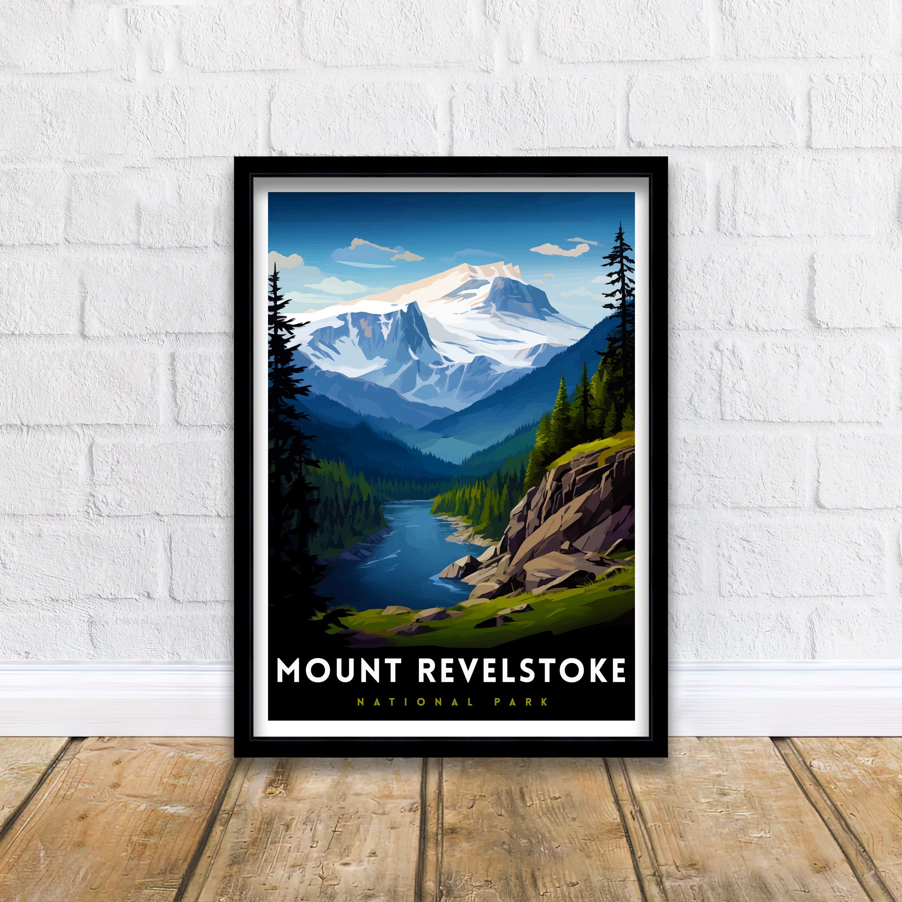 Mount Revelstoke National Park Print| Canadian Wilderness Poster Revelstoke Art Forest Landscape Decor British Columbia Wall Art Nature