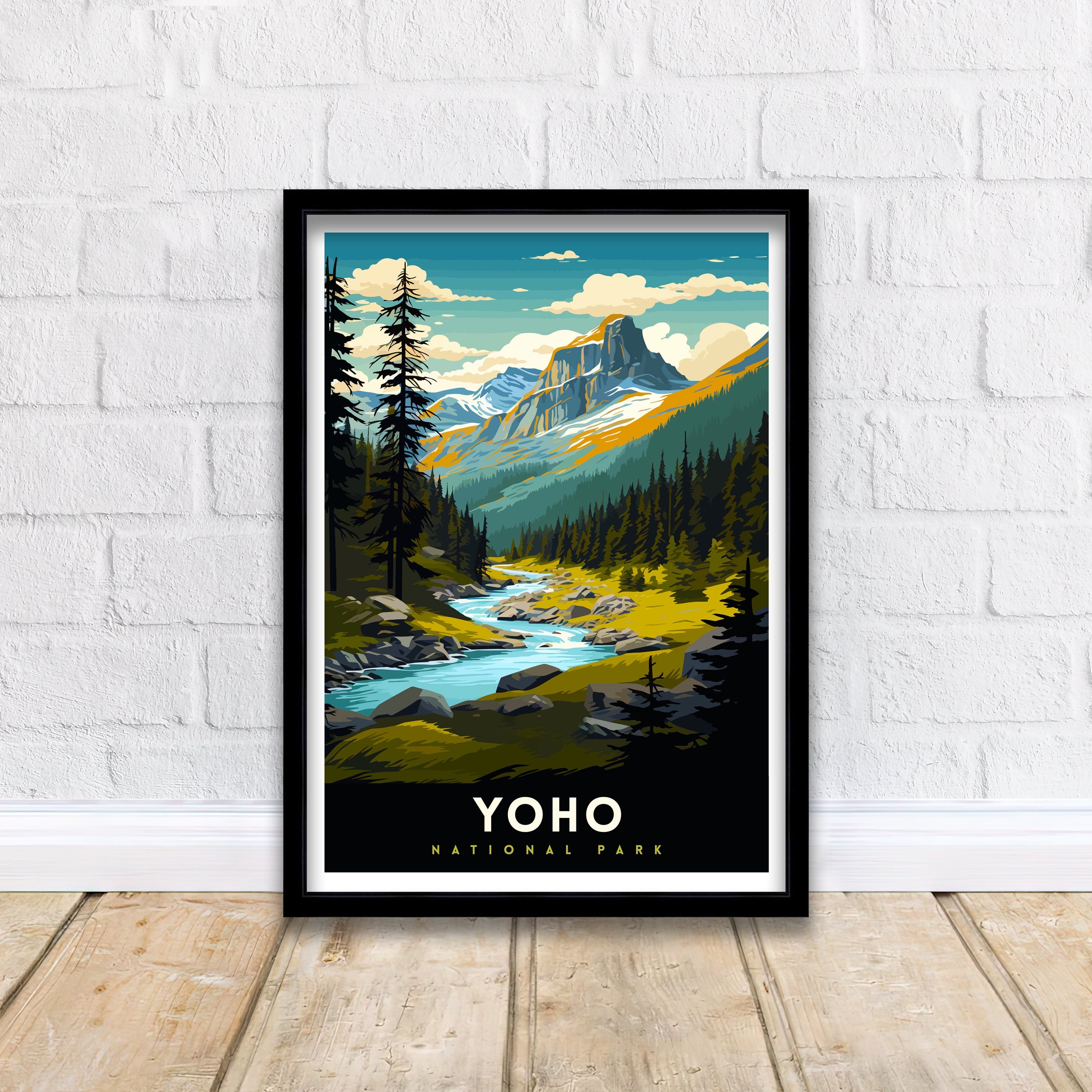 Yoho National Park Print| Canadian Rockies Art Yoho Landscape Poster British Columbia Wall Art Nature Travel Decor Wilderness Gift