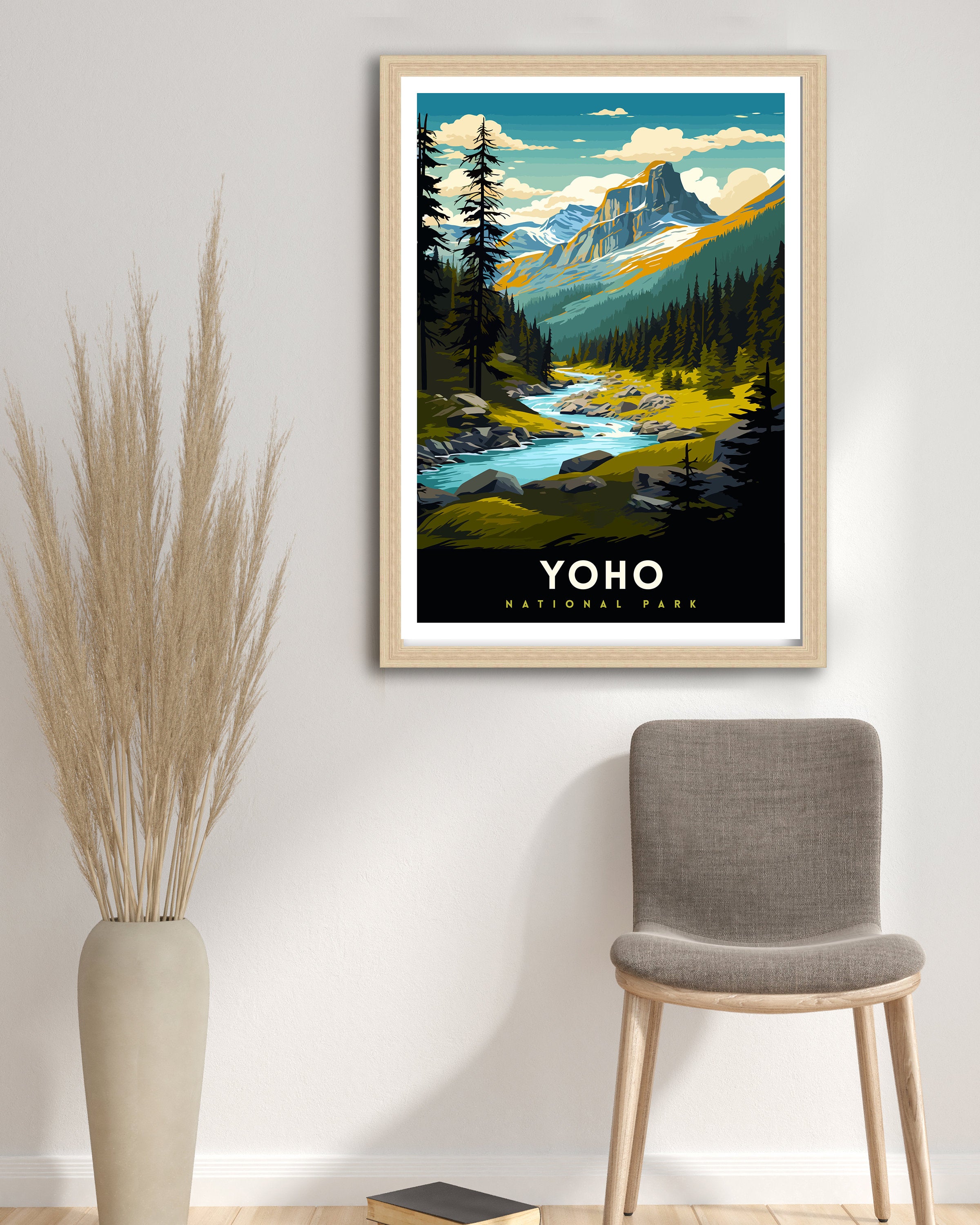 Yoho National Park Print| Canadian Rockies Art Yoho Landscape Poster British Columbia Wall Art Nature Travel Decor Wilderness Gift