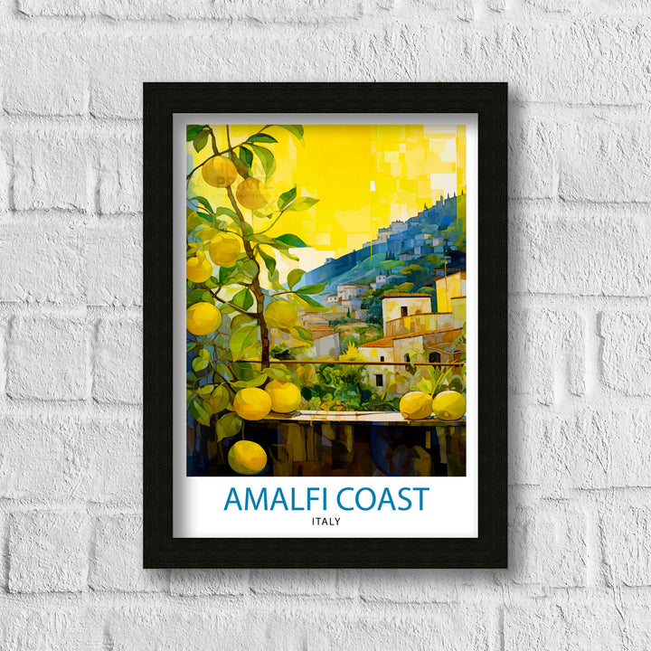 Amalfi Italy Travel Poster Amalfi