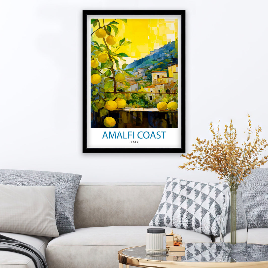 Amalfi Italy Travel Poster Amalfi