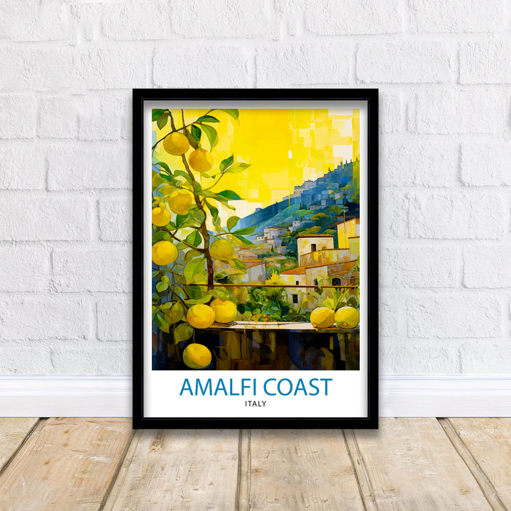 Amalfi Italy Travel Poster Amalfi