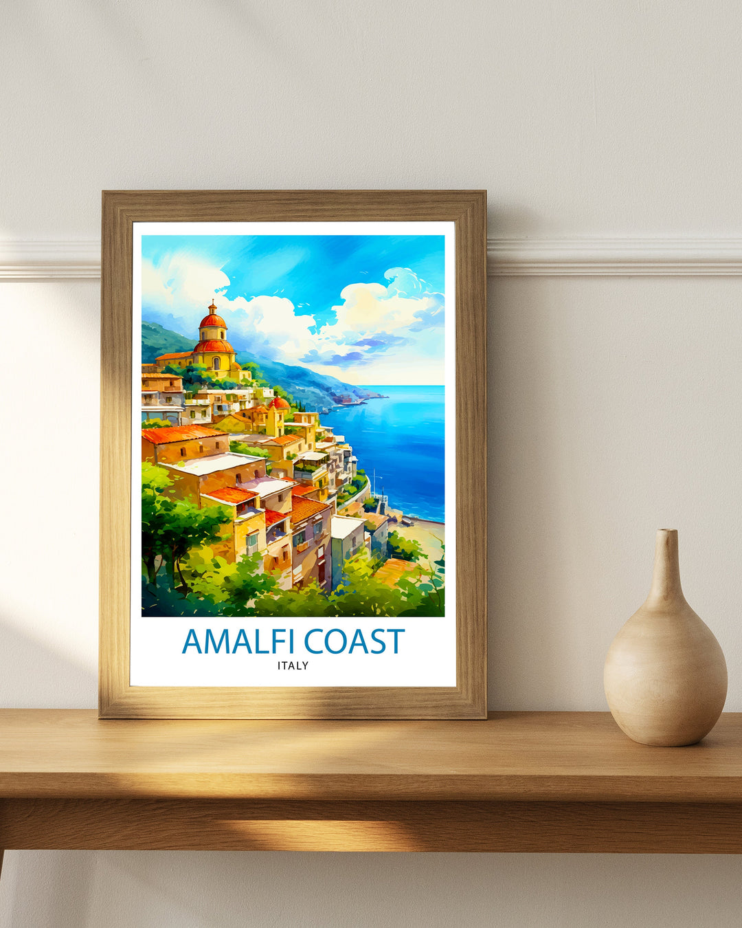 Amalfi Italy Travel Poster Amalfi