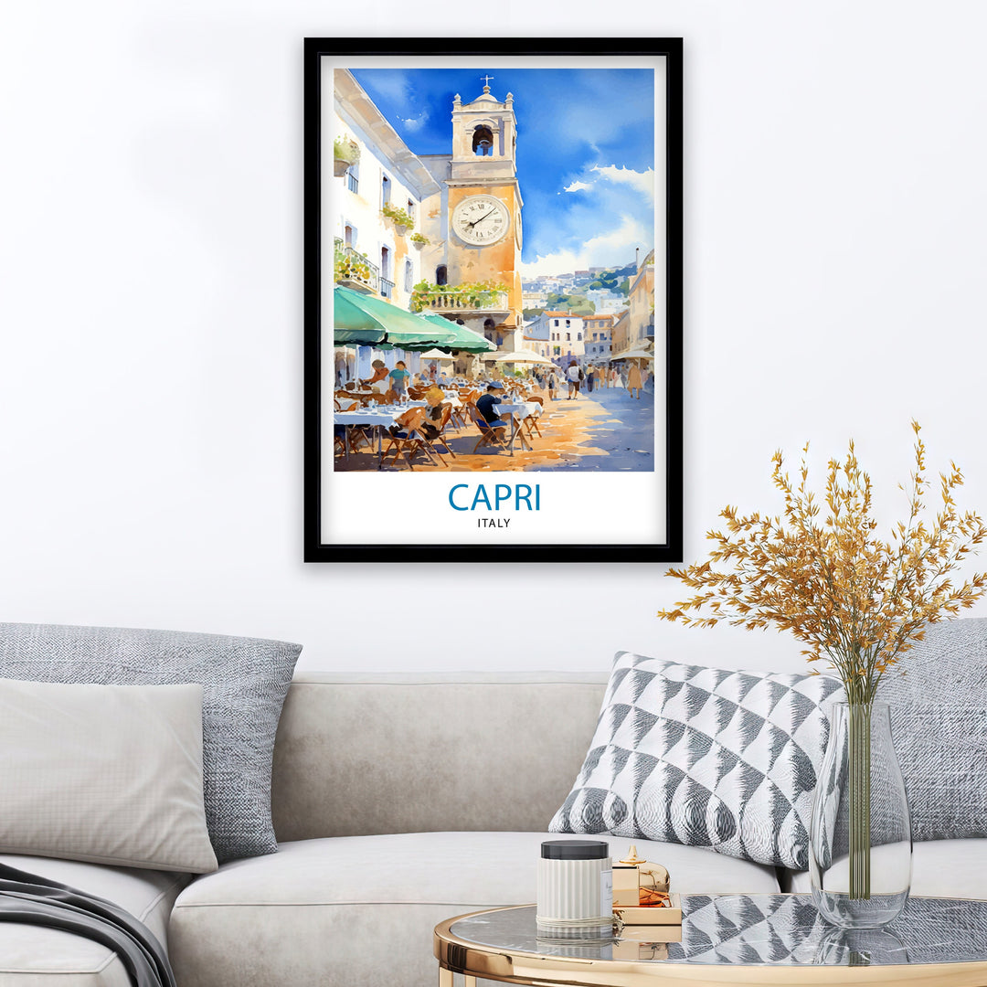 Capri Italy Travel Poster Capri