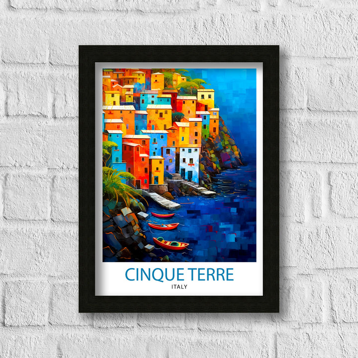 Cinque Terre Italy Travel Poster Cinque Terre