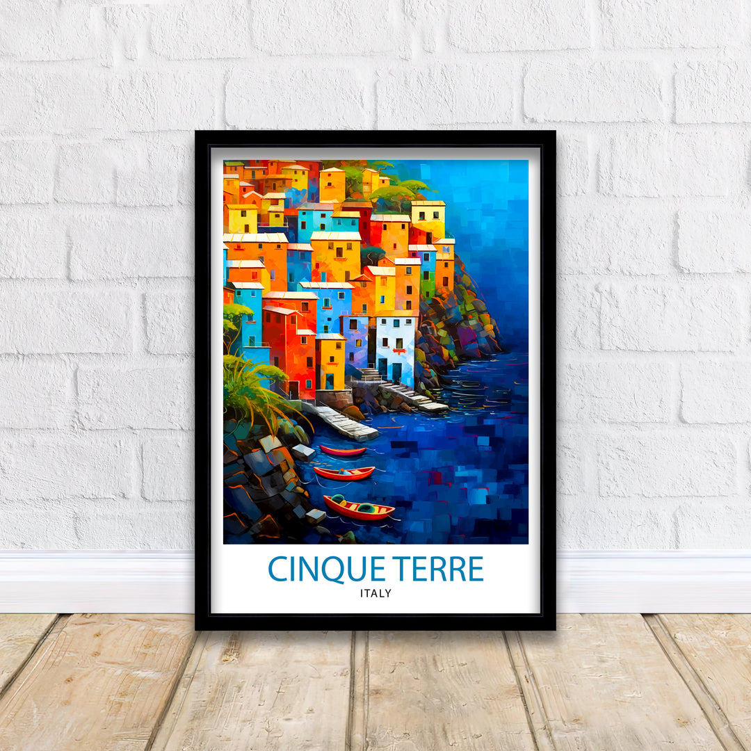 Cinque Terre Italy Travel Poster Cinque Terre