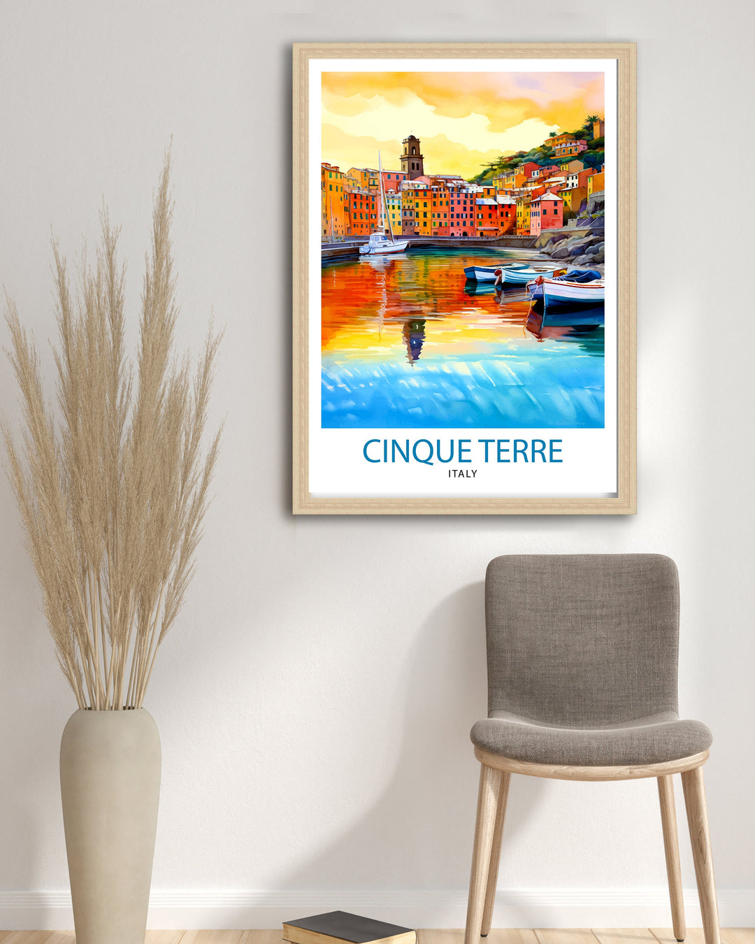 Cinque Terre Italy Travel Poster Cinque Terre