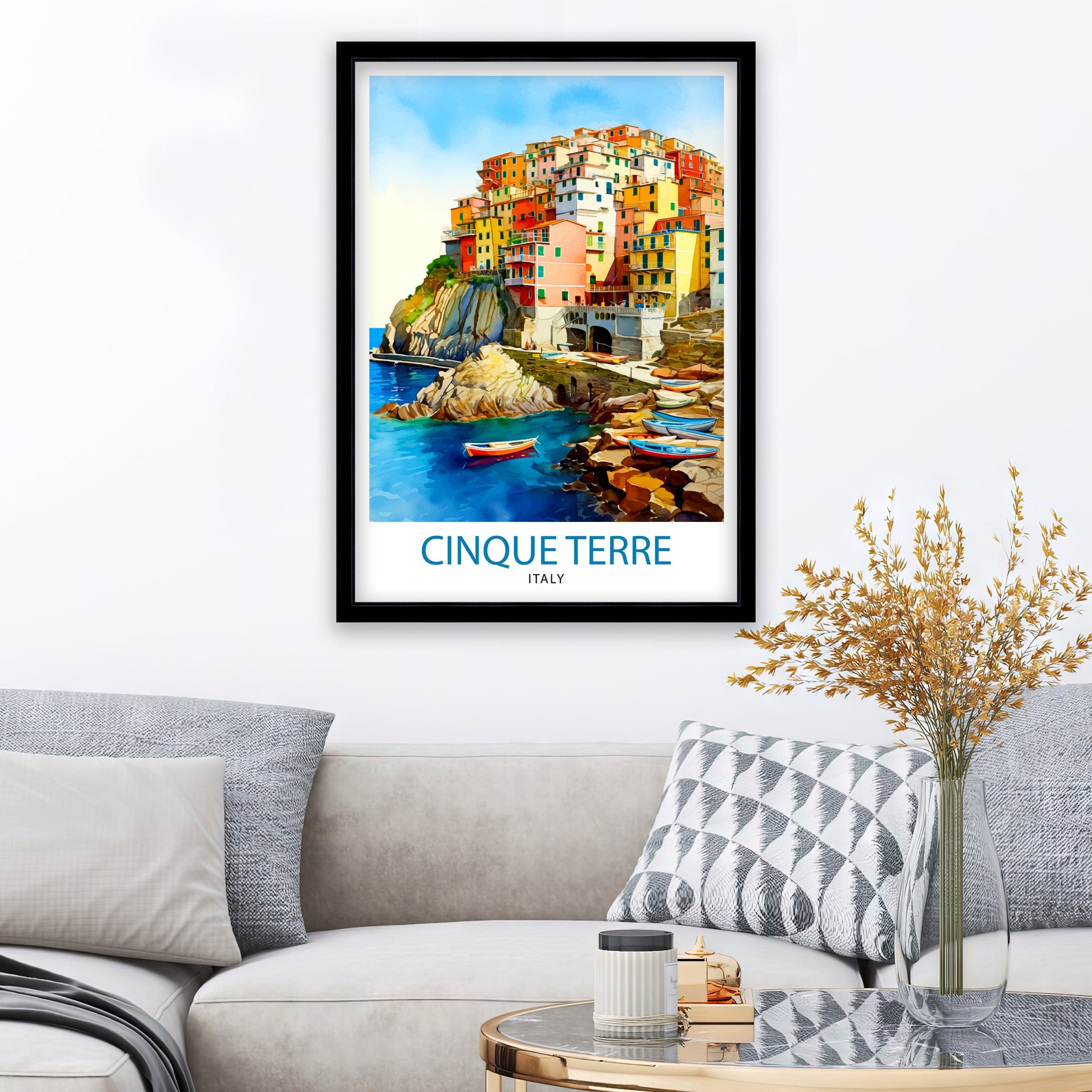 Cinque Terre Italy Travel Print Cinque Terre Wall Decor Cinque Terre Illustration Italy Travel Poster Gift For Italy Lovers Italy Home