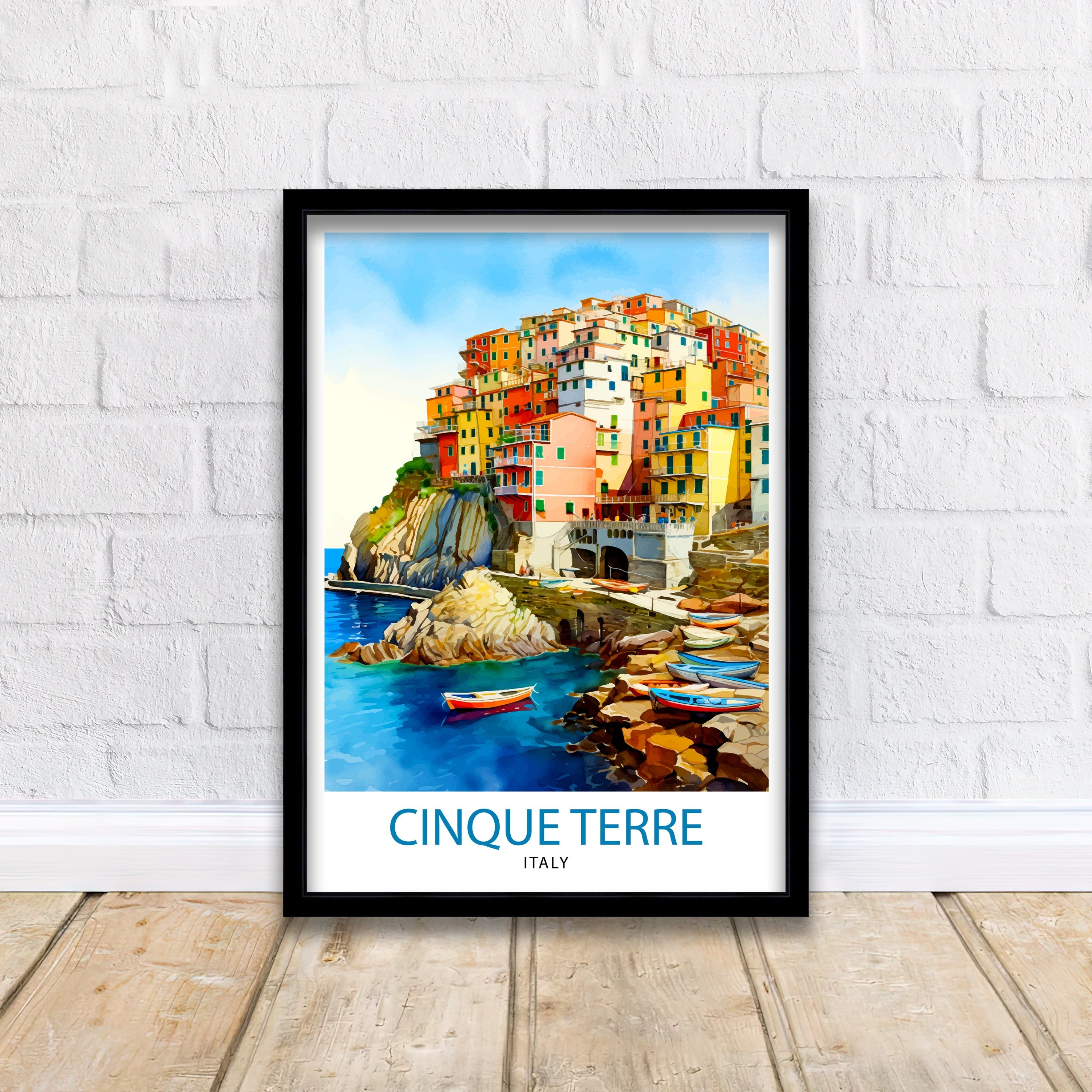 Cinque Terre Italy Travel Print Cinque Terre Wall Decor Cinque Terre Illustration Italy Travel Poster Gift For Italy Lovers Italy Home