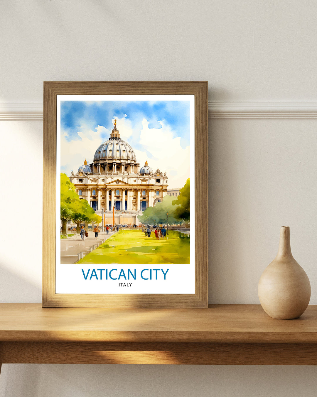 Vatican City Italy Travel Poster Vatican