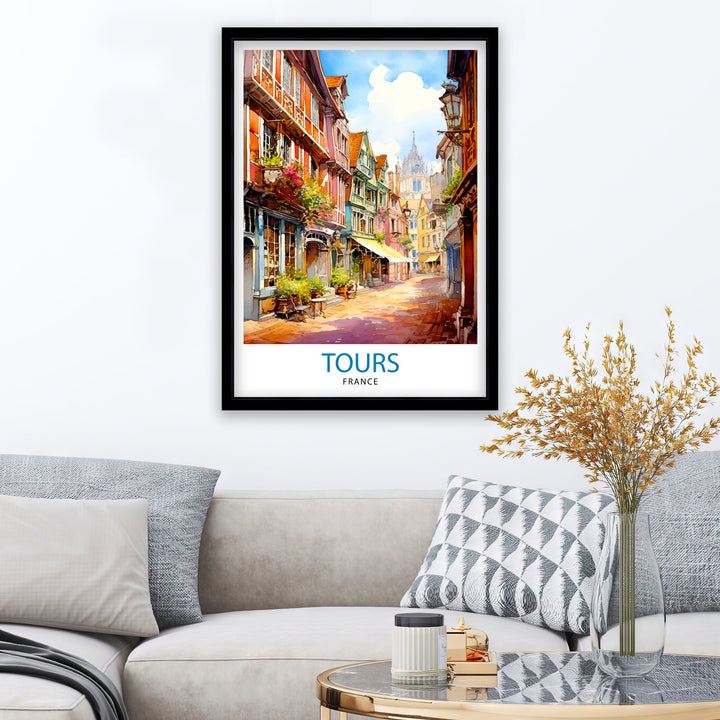 Tours France Travel Poster Tours