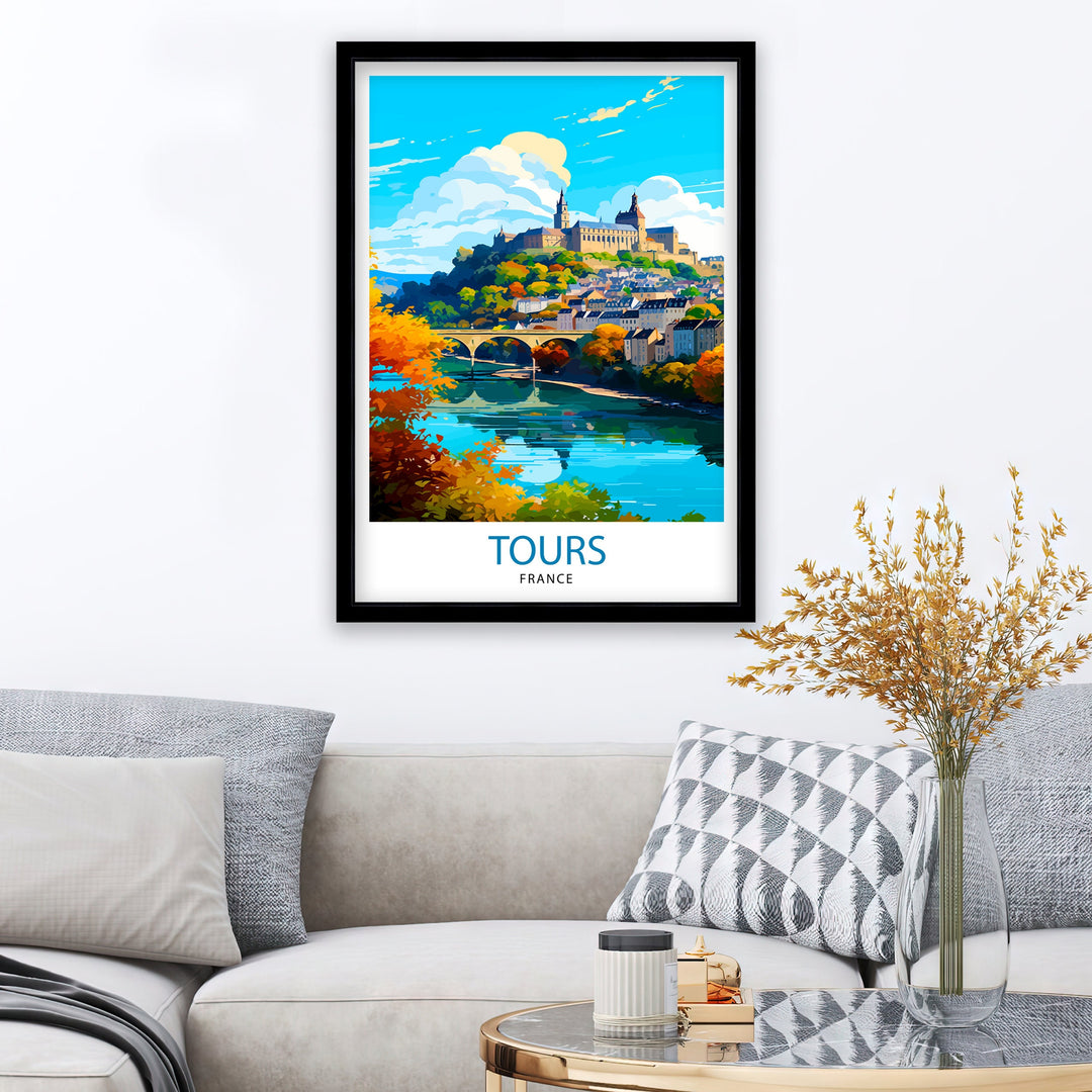 Tours France Travel Poster Tours