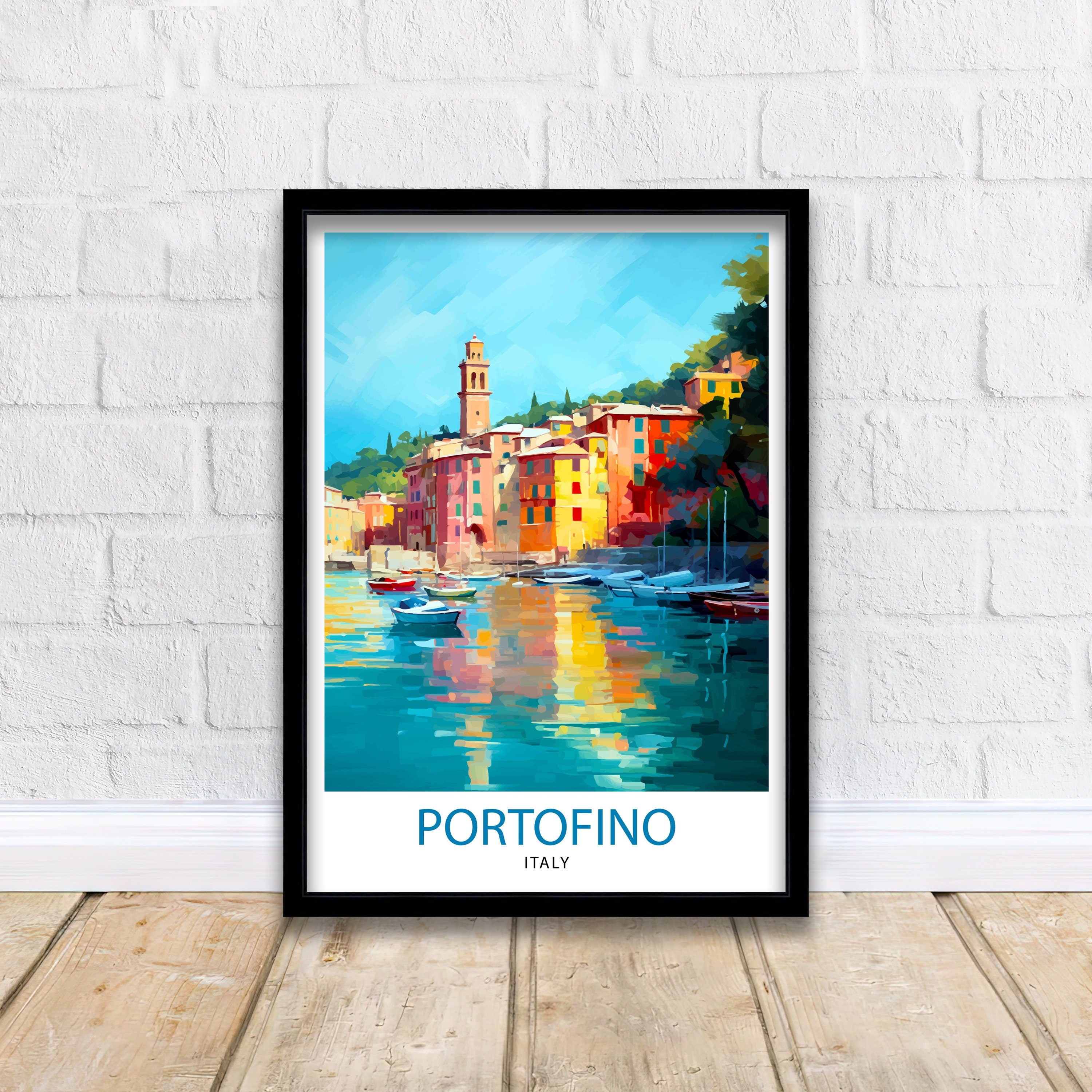 Portofino Italy Travel Poster Portofino