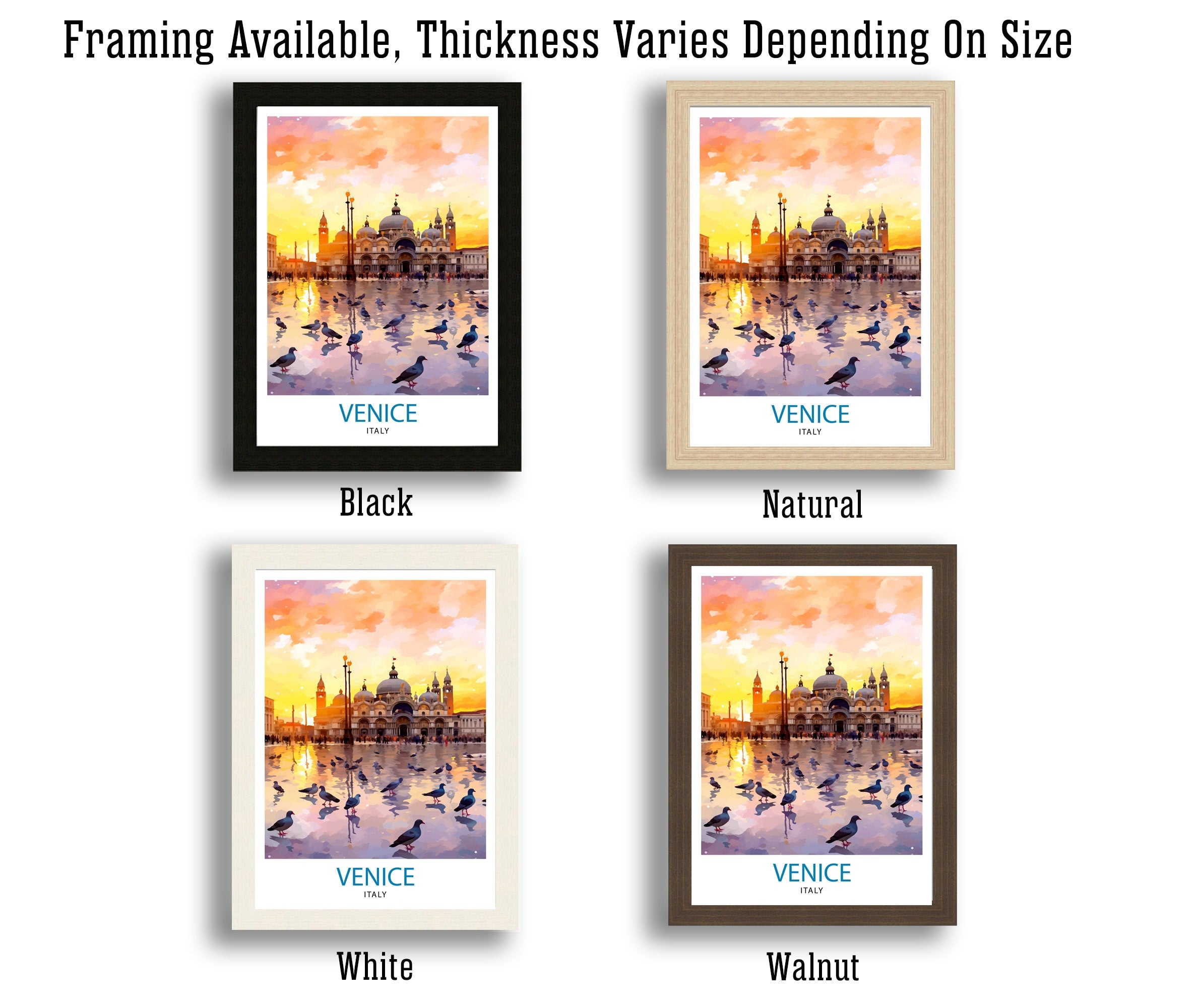 Venice Travel Print Venice Wall Decor Venice Home Living Decor Venice Italy City Print Capital City Venice Canal Poster Venice Illustration