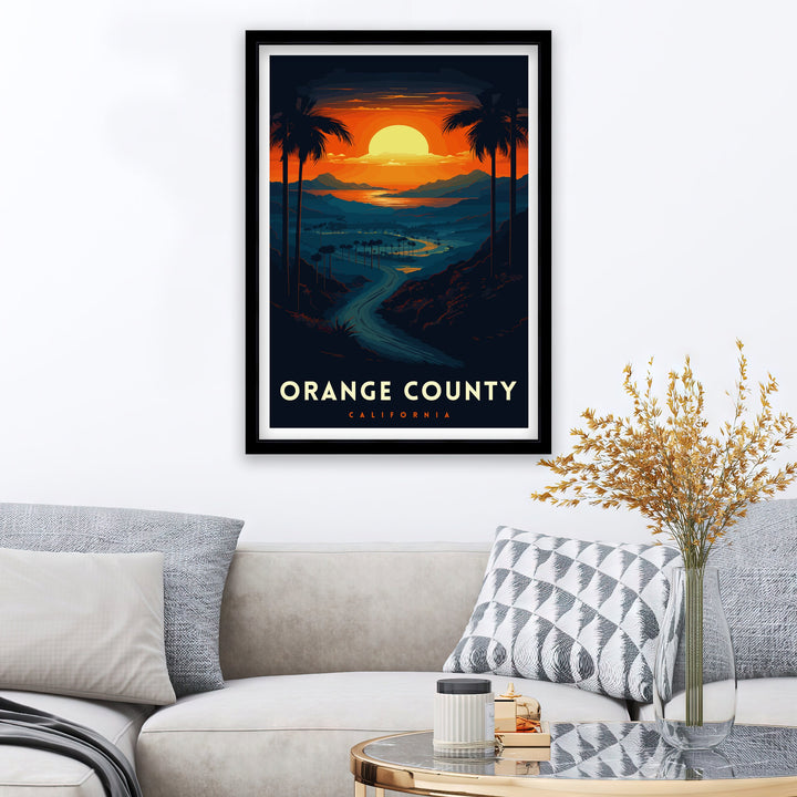 Orange County California Travel Poster OC