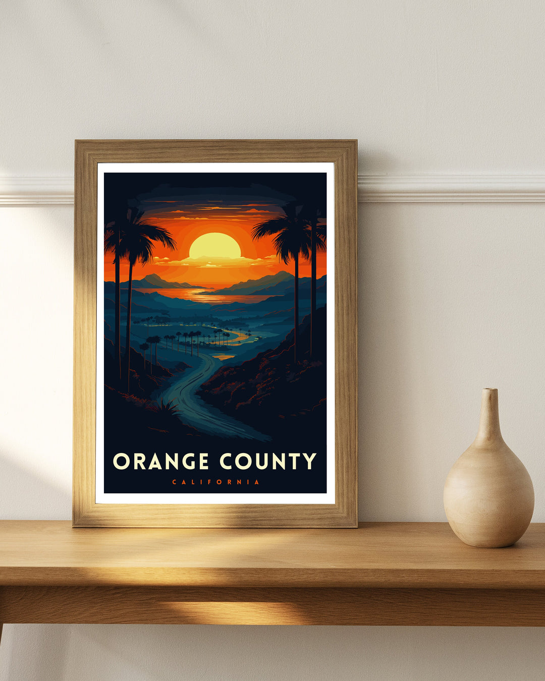 Orange County California Travel Poster OC