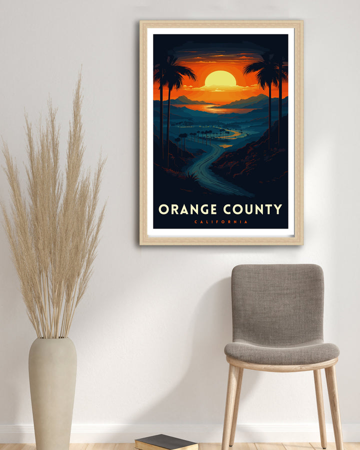 Orange County California Travel Poster OC