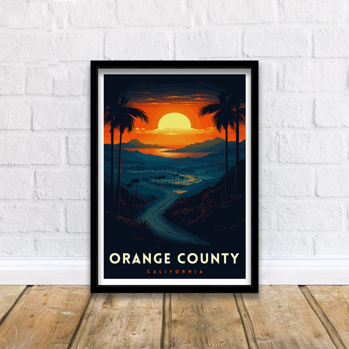 Orange County California Travel Poster OC