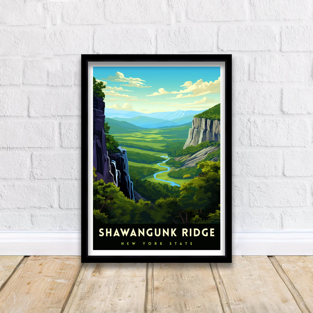 Shawangunk Ridge Travel Print Shawangunk Wall Decor Shawangunk Poster New York Landscape Prints Shawangunk Art Print Shawangunk
